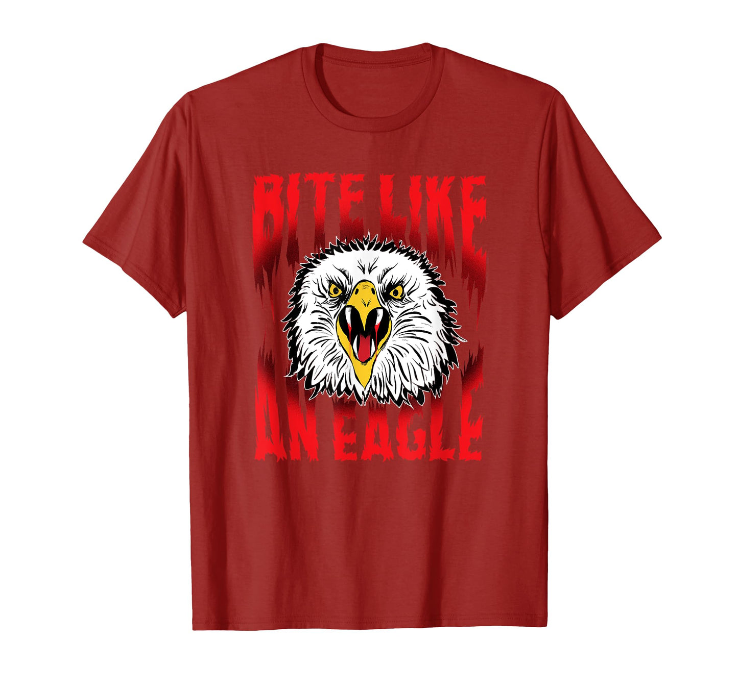 Cobra Kai Cobra Kai Ombre Bite Like an Eagle T-Shirt for Men, Black, Small