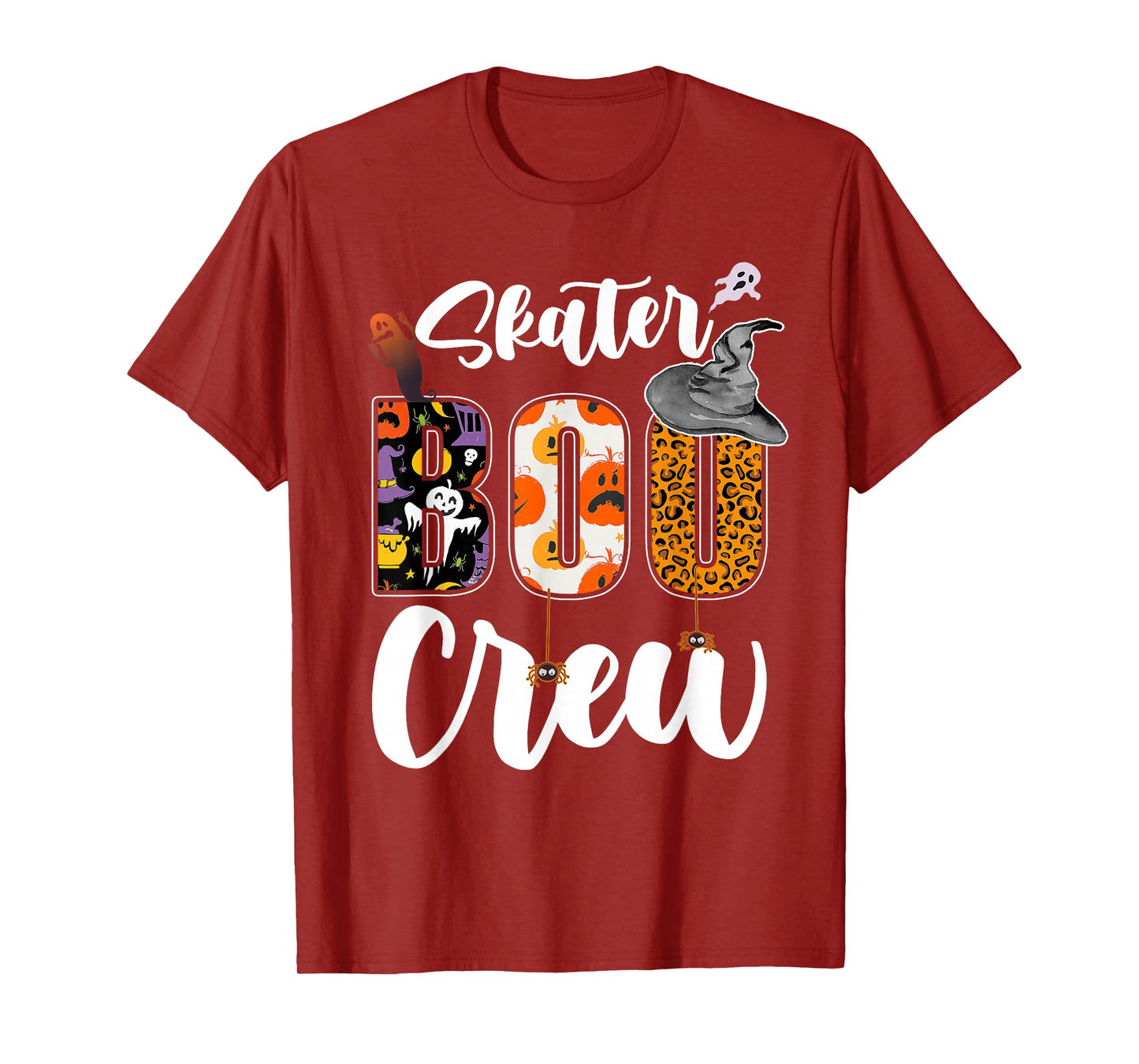 Skater Boo Crew Halloween Matching Skating T-Shirt