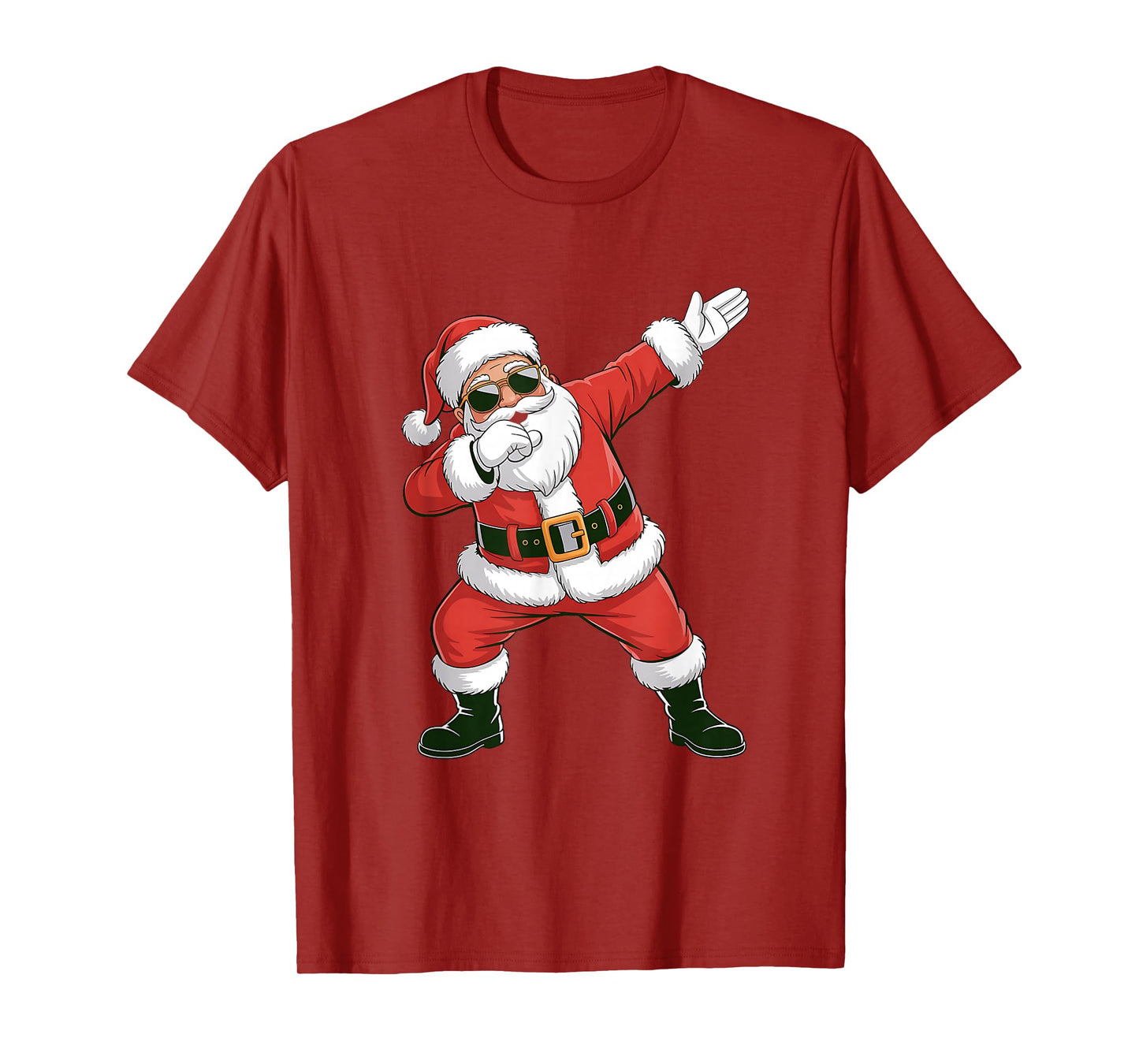 Dabbing Santa Claus Boys Men Christmas Matching Pajamas T-Shirt