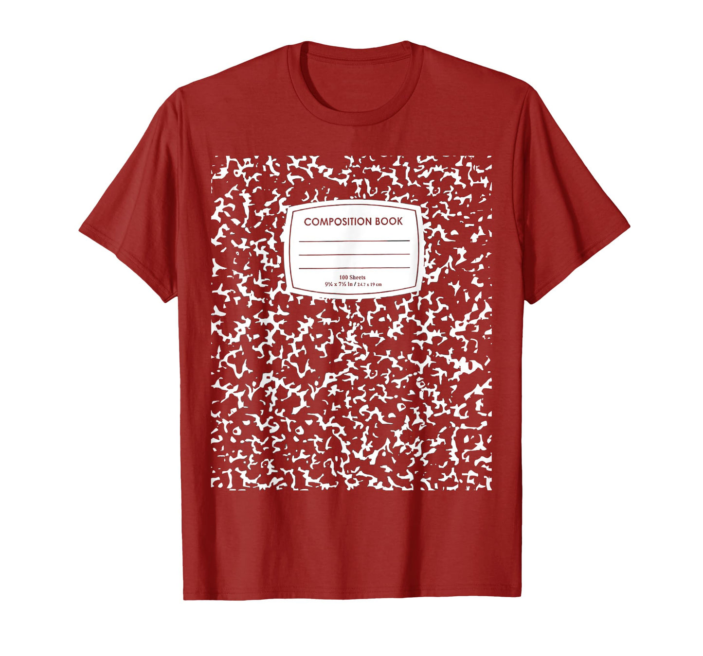 Composition Notebook Halloween Costume T-Shirt
