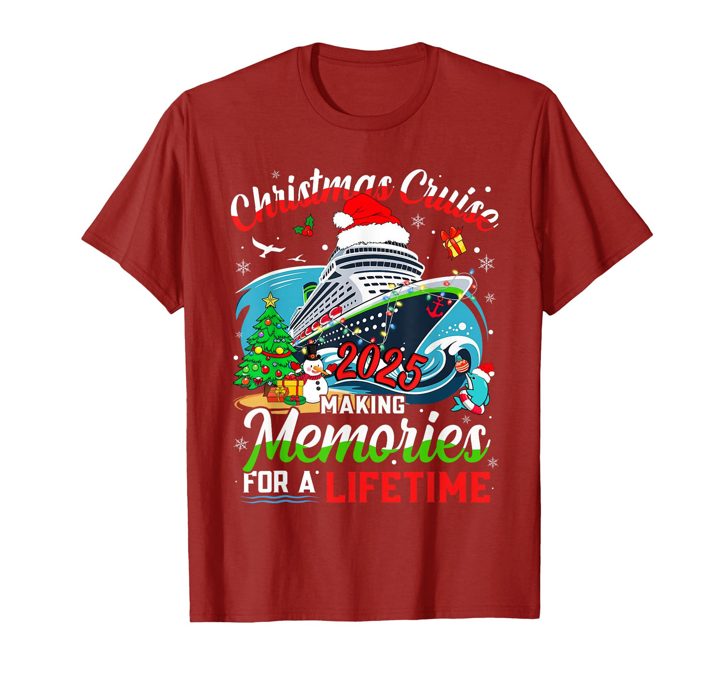 Christmas Cruise 2025 Making Memories for A Lifetime Xmas T-Shirt