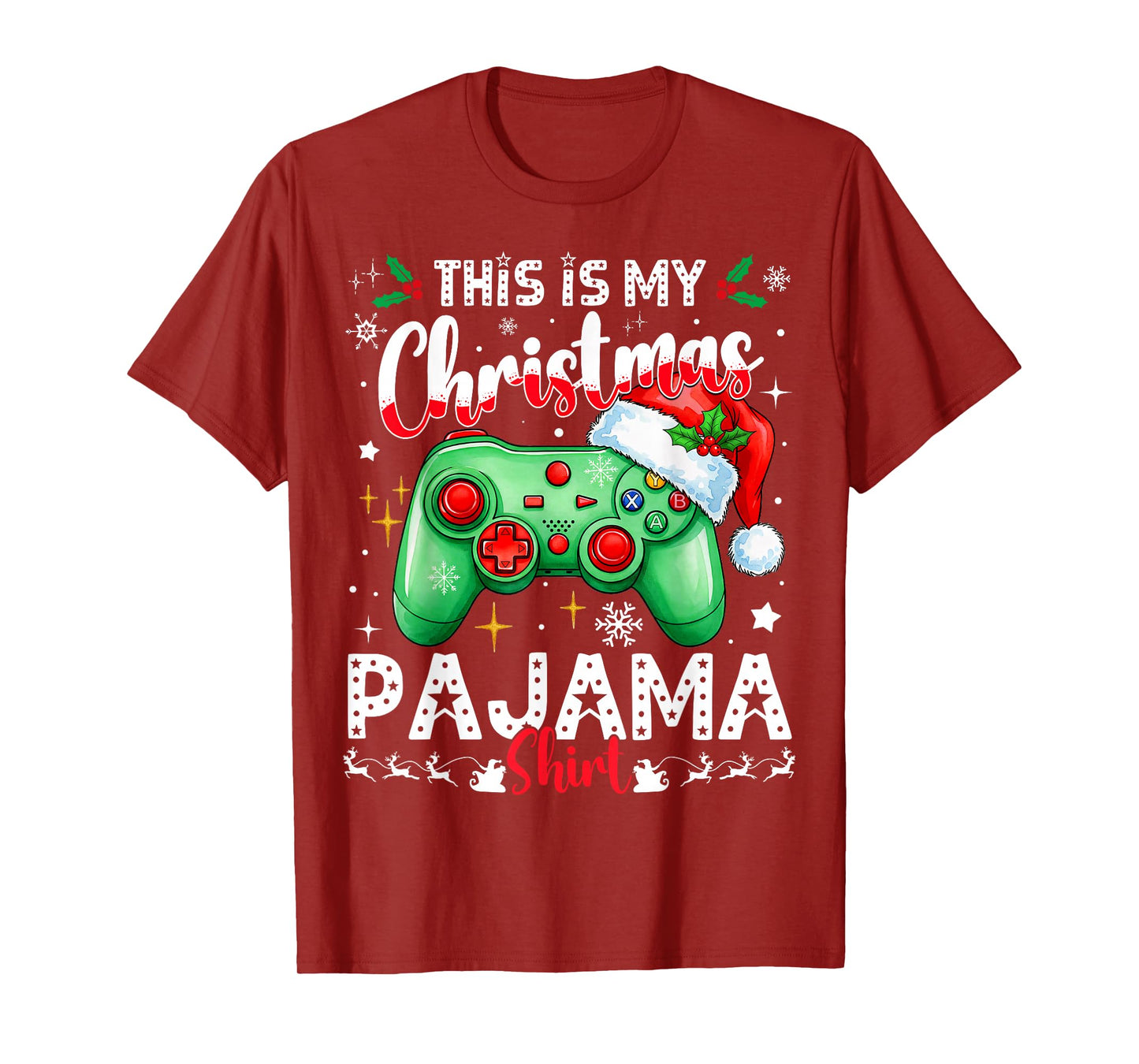 This is My Christmas Pajama Video Game Gamer Boys Teens T-Shirt