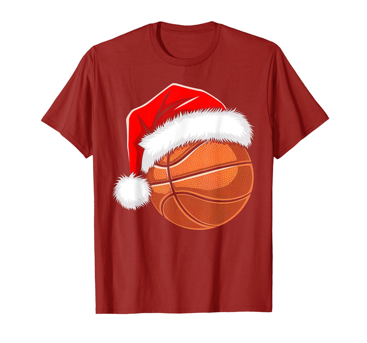 Kids Santa Shirt For Boys Toddler Funny Christmas Basketball T-Shirt