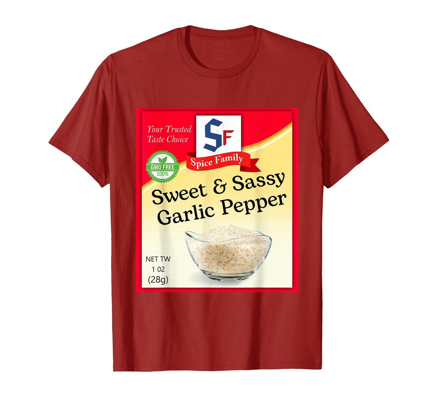 Sweet & Sassy Garlic Pepper Condiment Costume Holiday T-Shirt