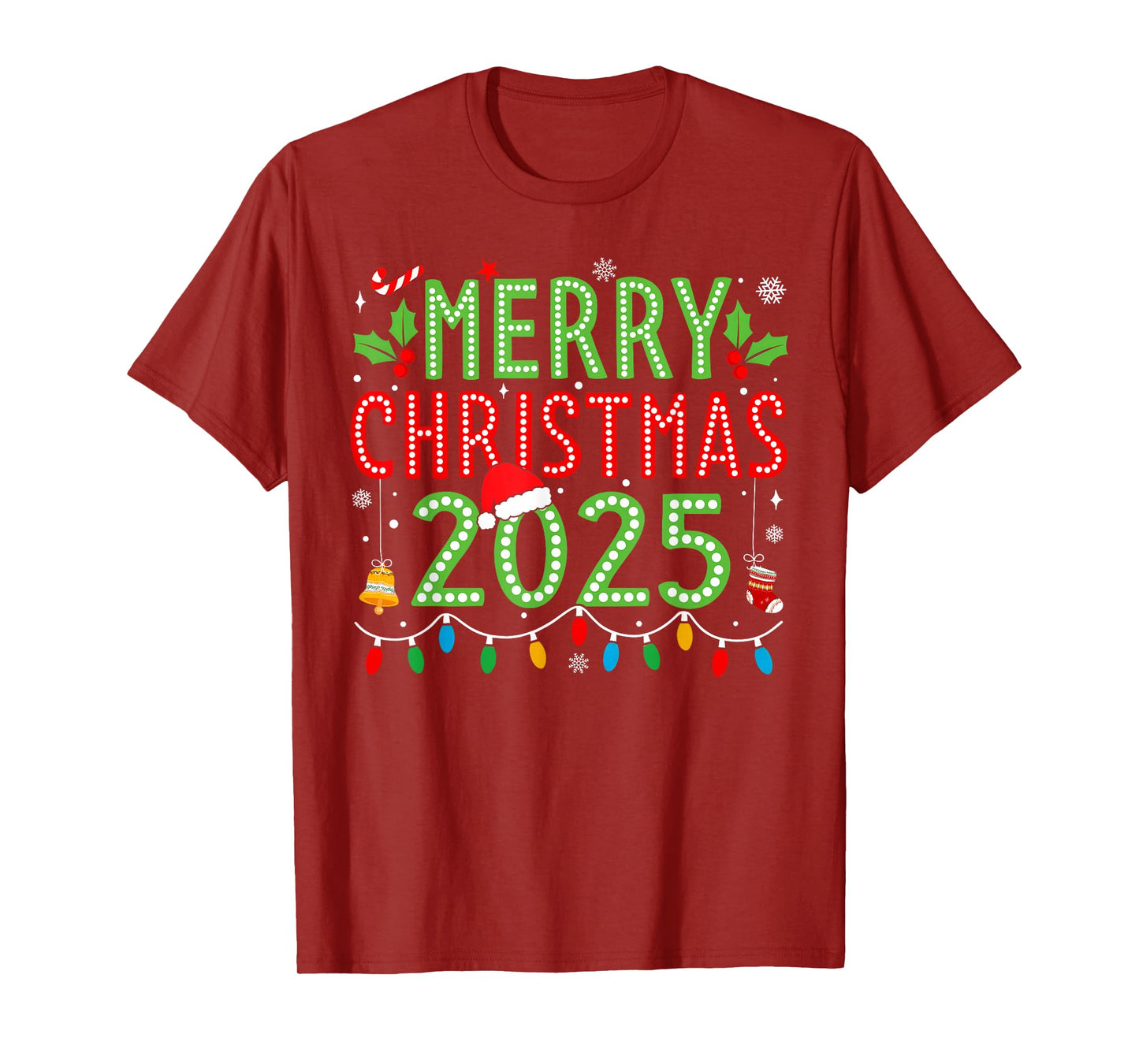 Matching Family Merry Christmas 2025 Xmas Men Women Kids T-Shirt