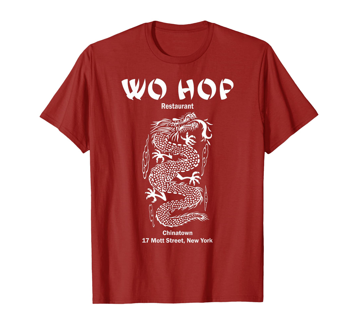 Wo hop Restaurant Chinatown, Serpent Dragon Vintage T-Shirt