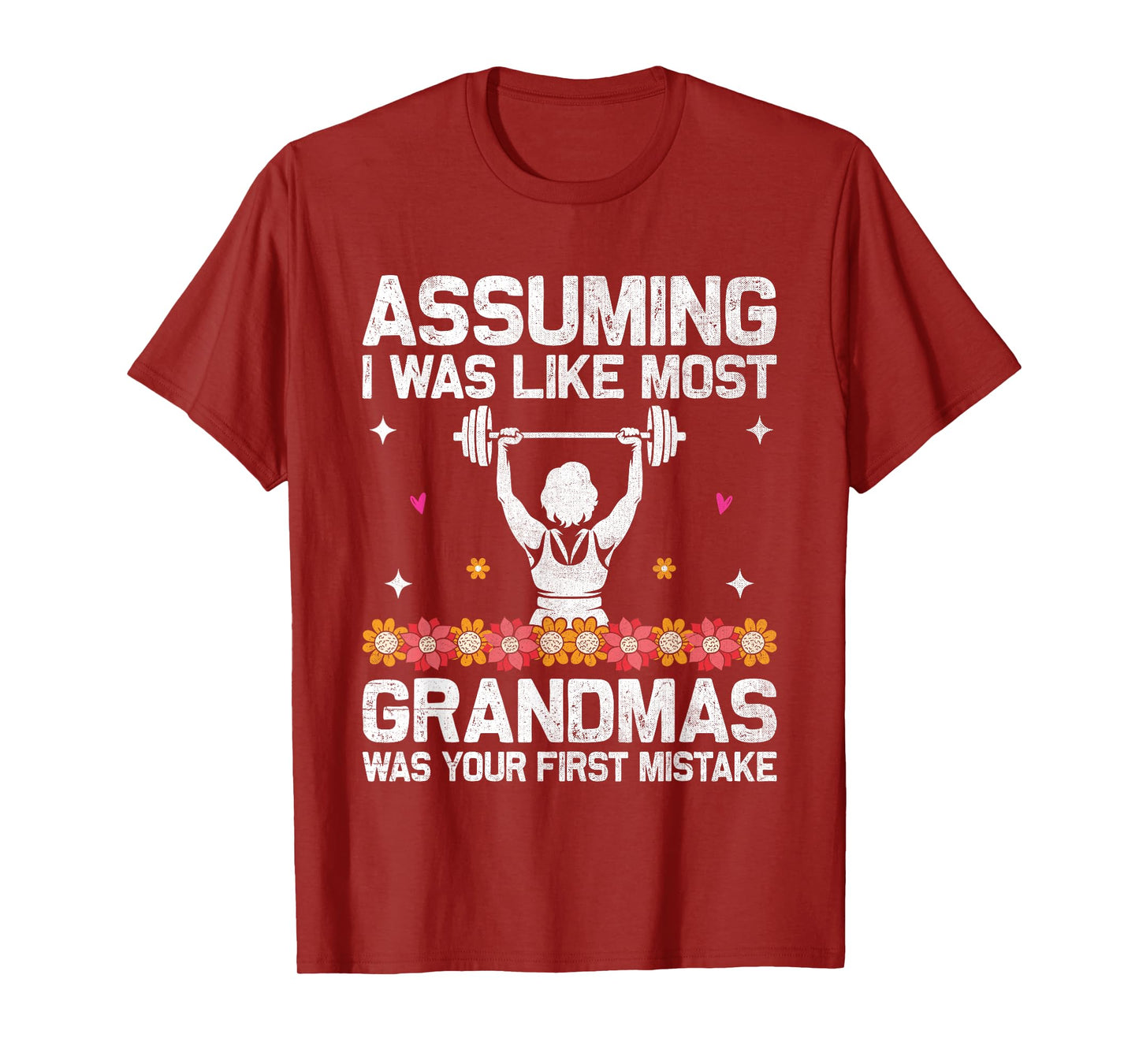Fit Grandma Gym Workout Powerlifting Matriarch Fitness T-Shirt