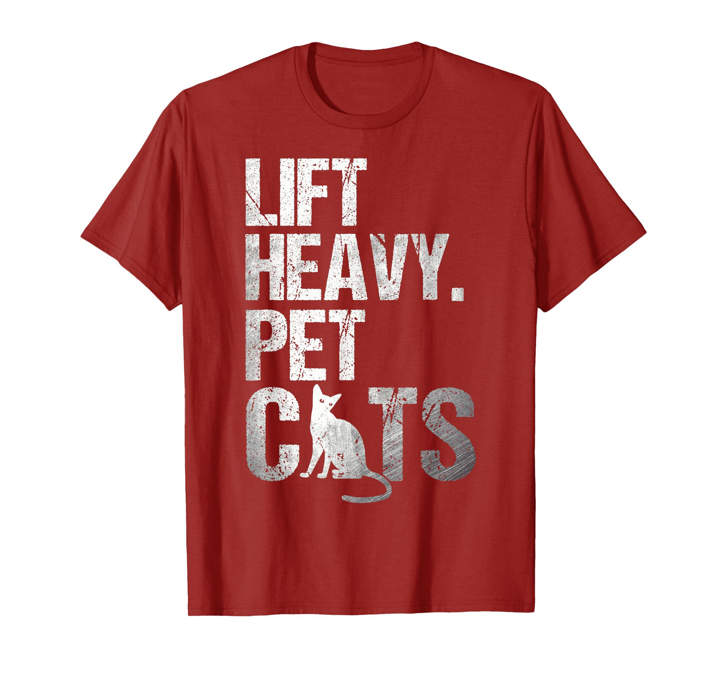 Funny Gym Cat Workout Lift Heavy Pet Cats T-Shirt