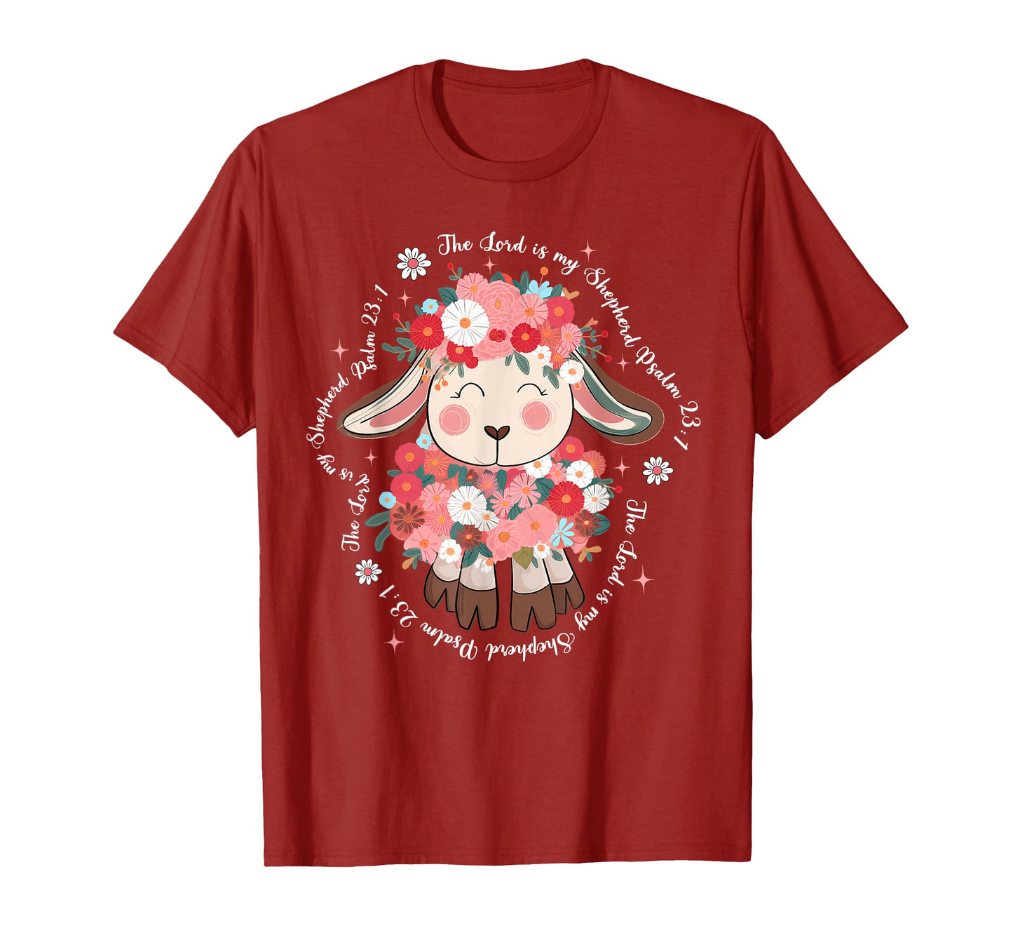 The Lord Is My Shepherd Easter Day Jesus Christian Faith T-Shirt