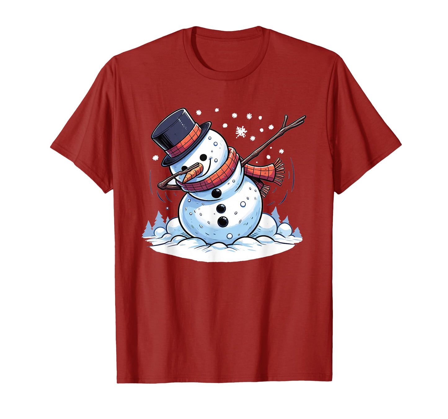 Dabbing Christmas Snowman Dab Christmas T-Shirt