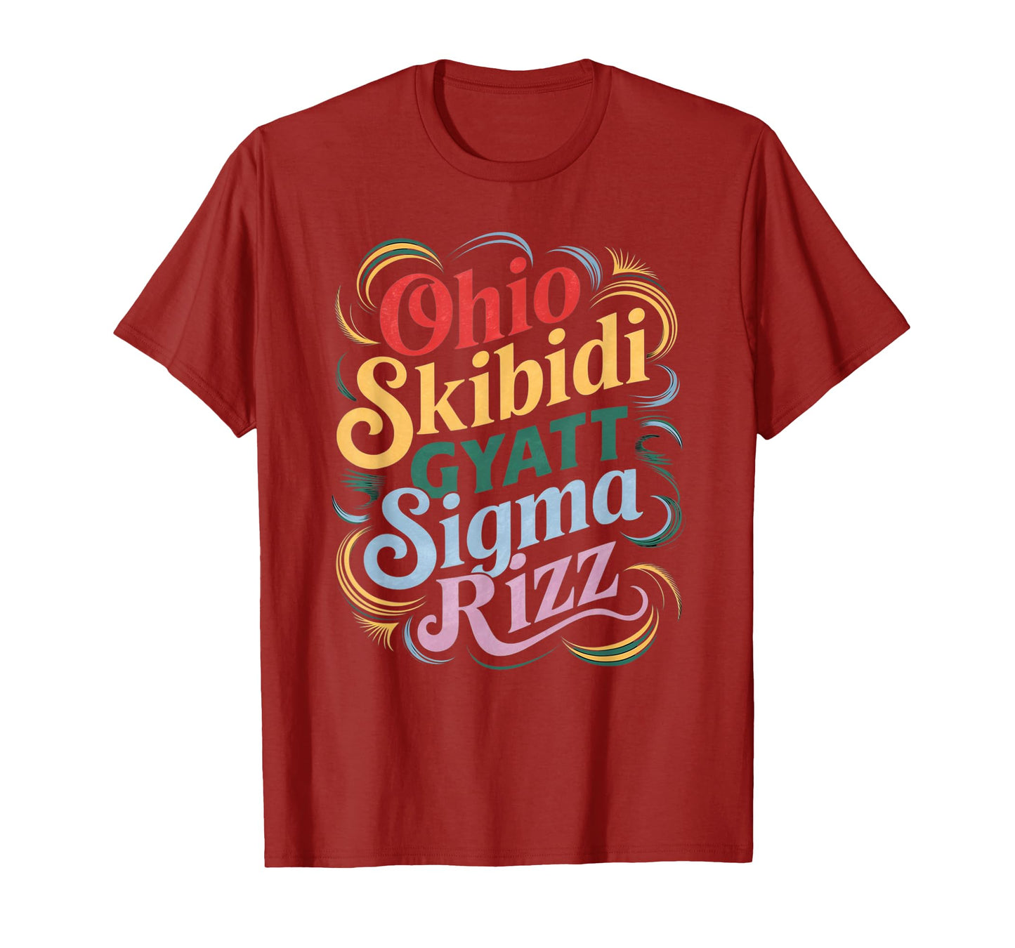 Skibidi Rizz Gyatt Ohio Sigma Funny Rizzler Toilet Meme T-Shirt