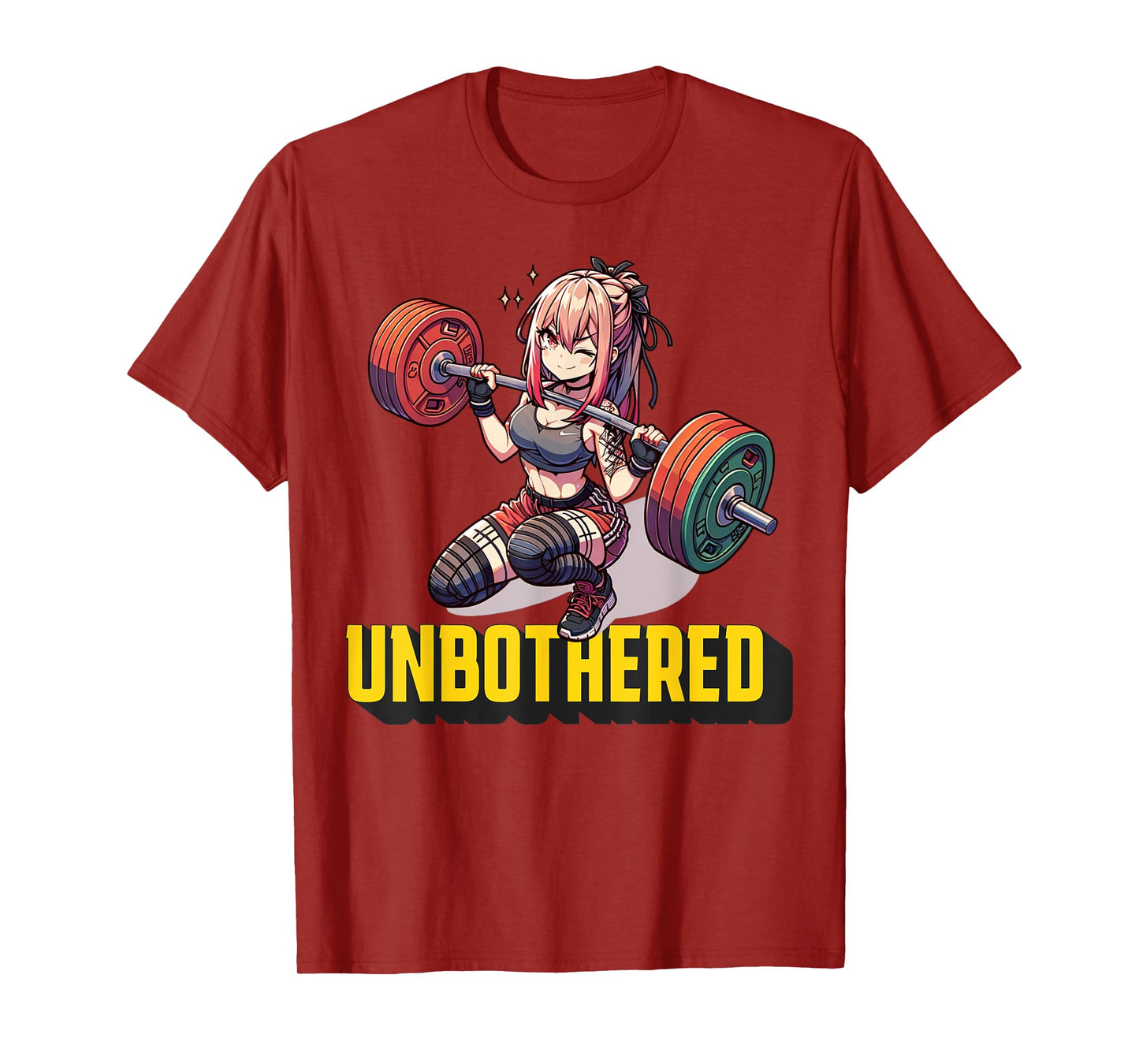 Unbothered Manga Shirt Funny Anime Workout Gym Girl Cool T-Shirt