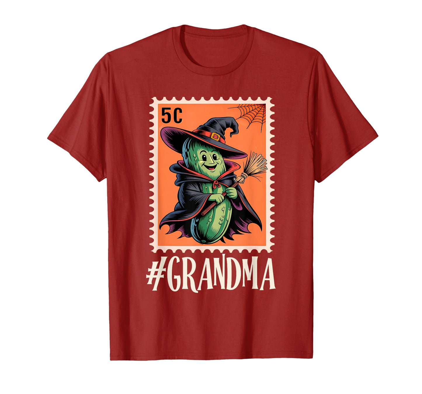 Creepy Cucumber Squad – Funny Halloween Stamp #Grandma T-Shirt