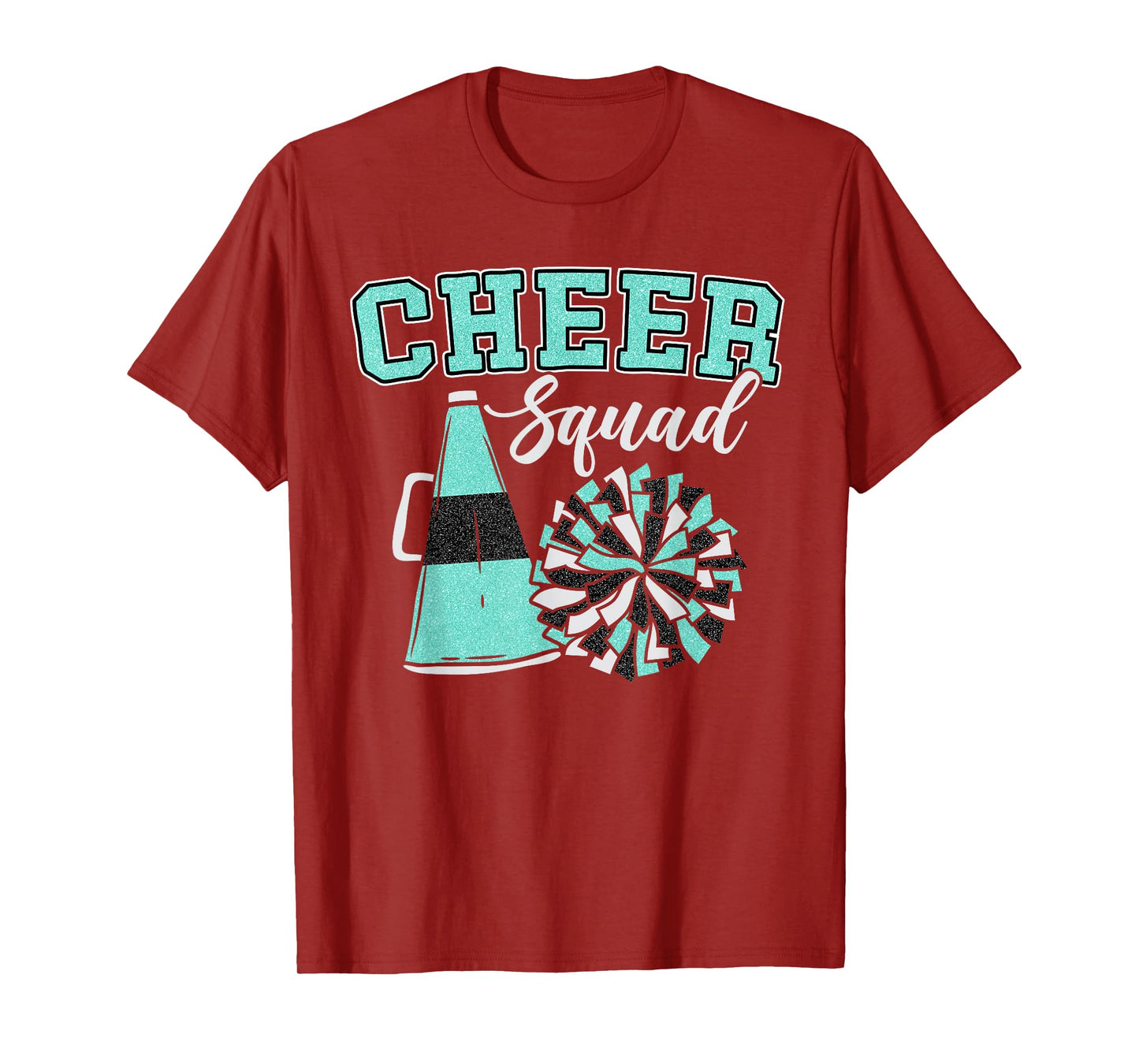 Cheer Squad Funny Cheerleader Cheerleading Teal Women Girl T-Shirt
