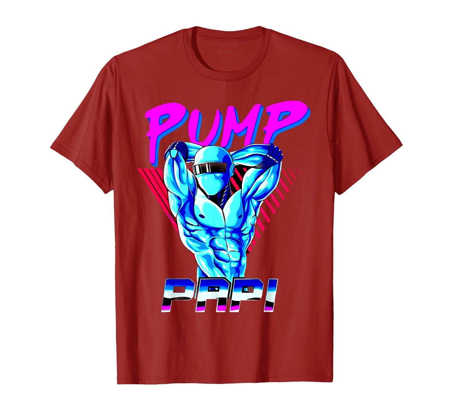 Pump Papi Powerlifting Bodybuilding Fitness Training Design T-Shirt