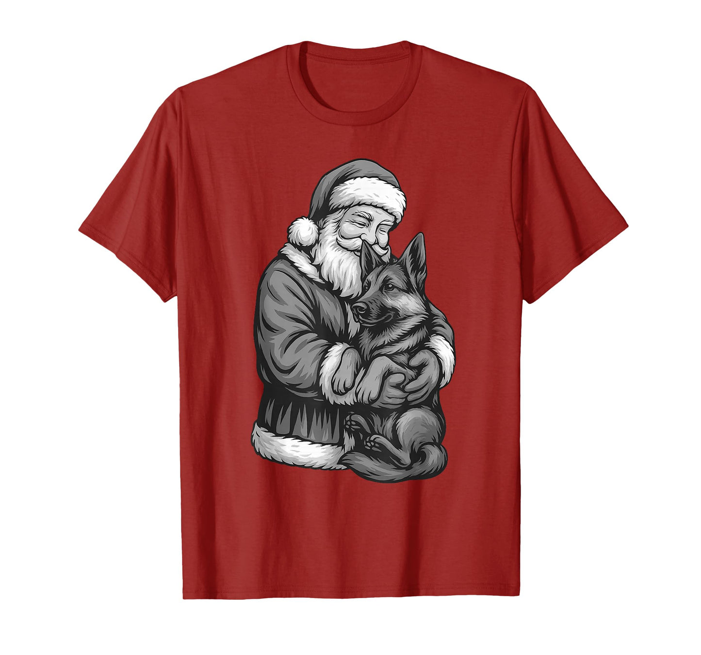 German Shepherd Santa Claus Christmas Dog Lover T-Shirt