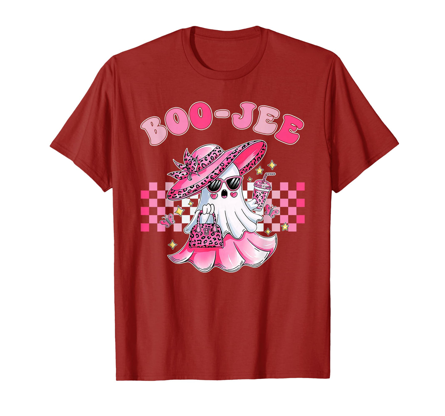 Coquette Ghost Coffee Boo-JEE Halloween Boujee Cute Ghost T-Shirt