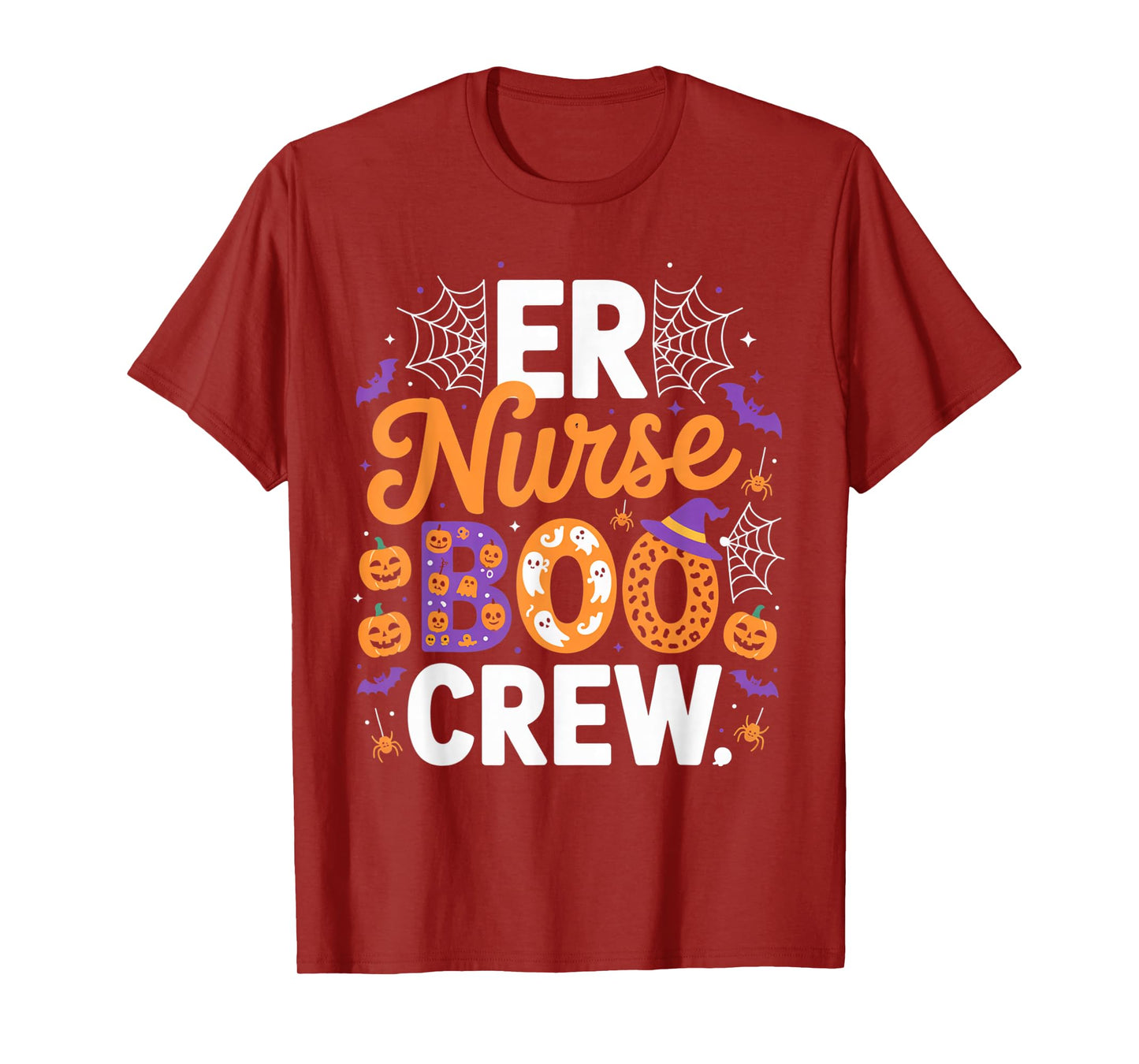ER Nurse Boo Crew Halloween Spooky Outfit Emergency Staff T-Shirt