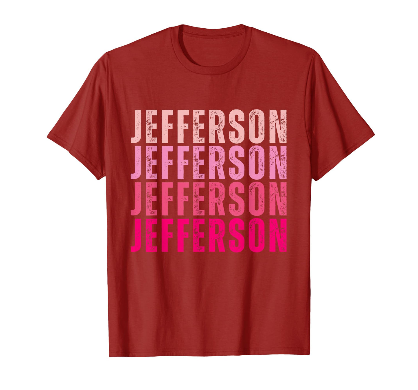 Personalized Name Jefferson I Love Jefferson Vintage T-Shirt