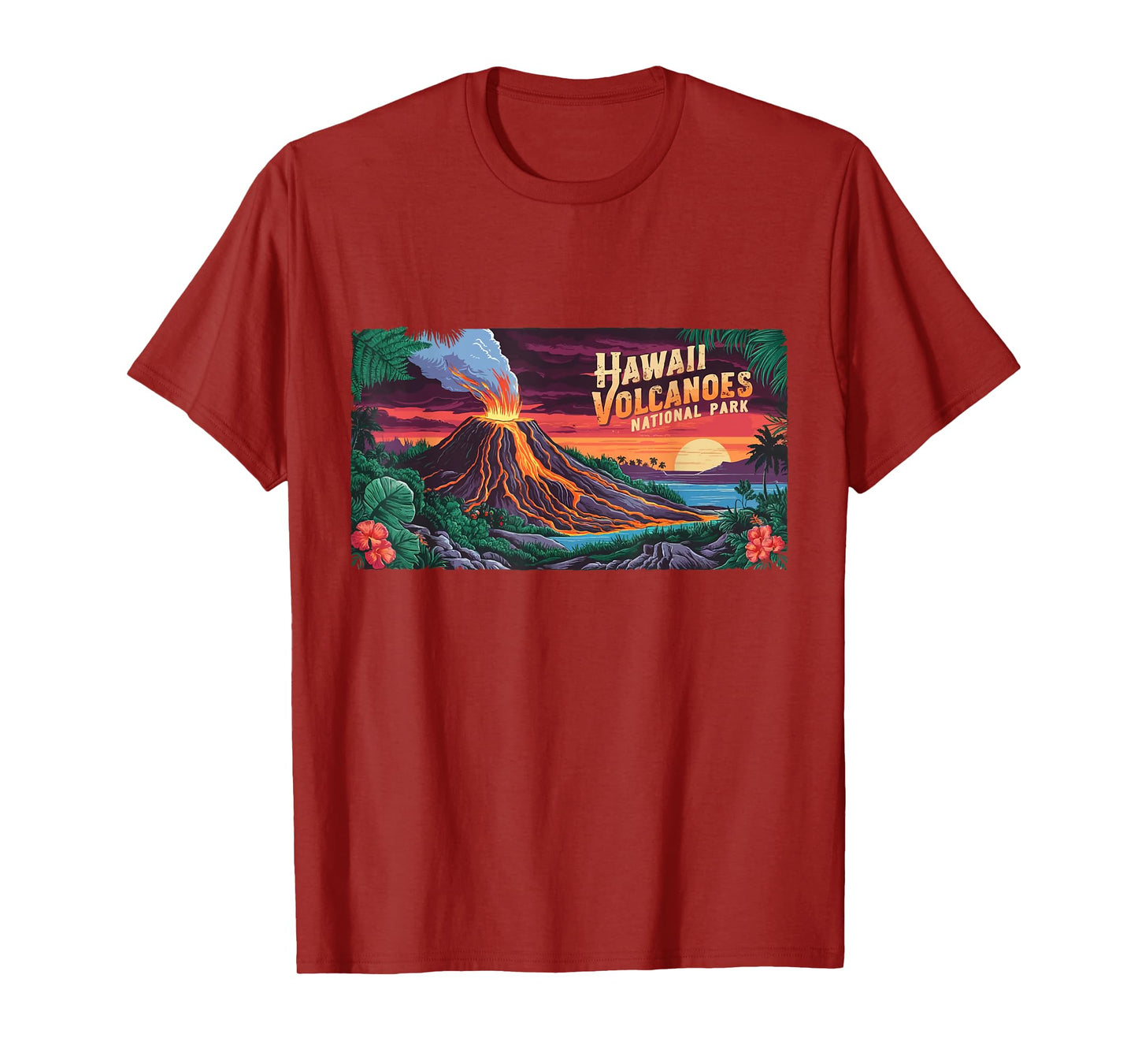 Hawaii Kilauea Volcanoes National Park Vintage Hawaii Travel T-Shirt