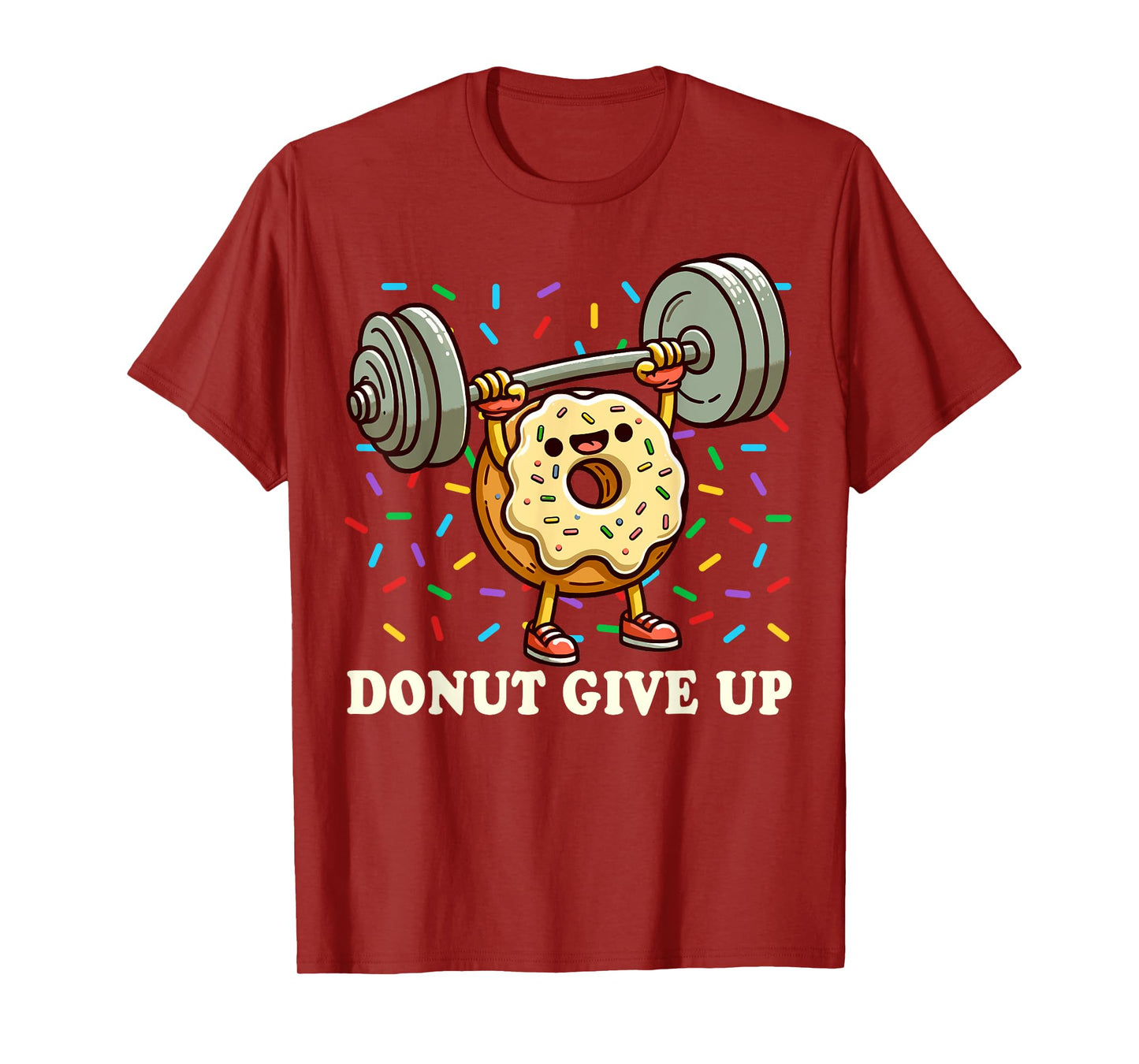 Weightlifting - Funny Fitness Workout Gym Donut Lover T-Shirt