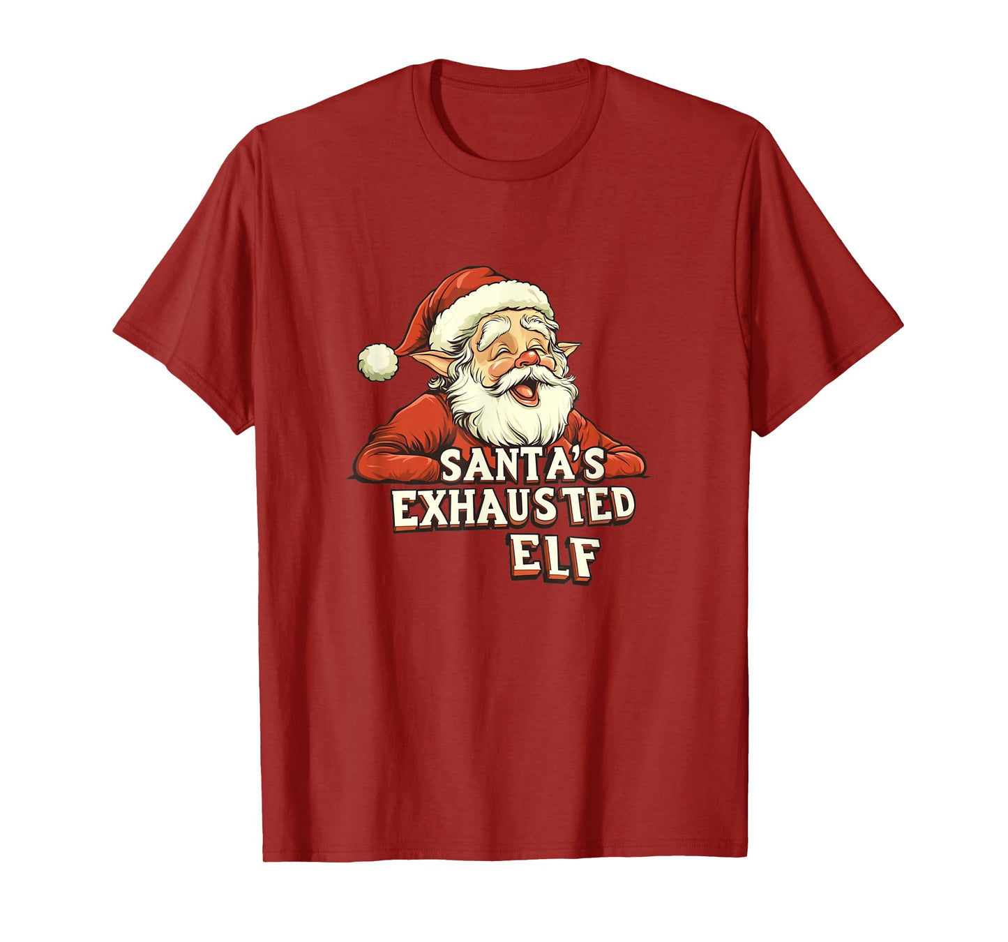 Nice Santa's Exhausted Elf Costume for Adults and Kids T-Shirt