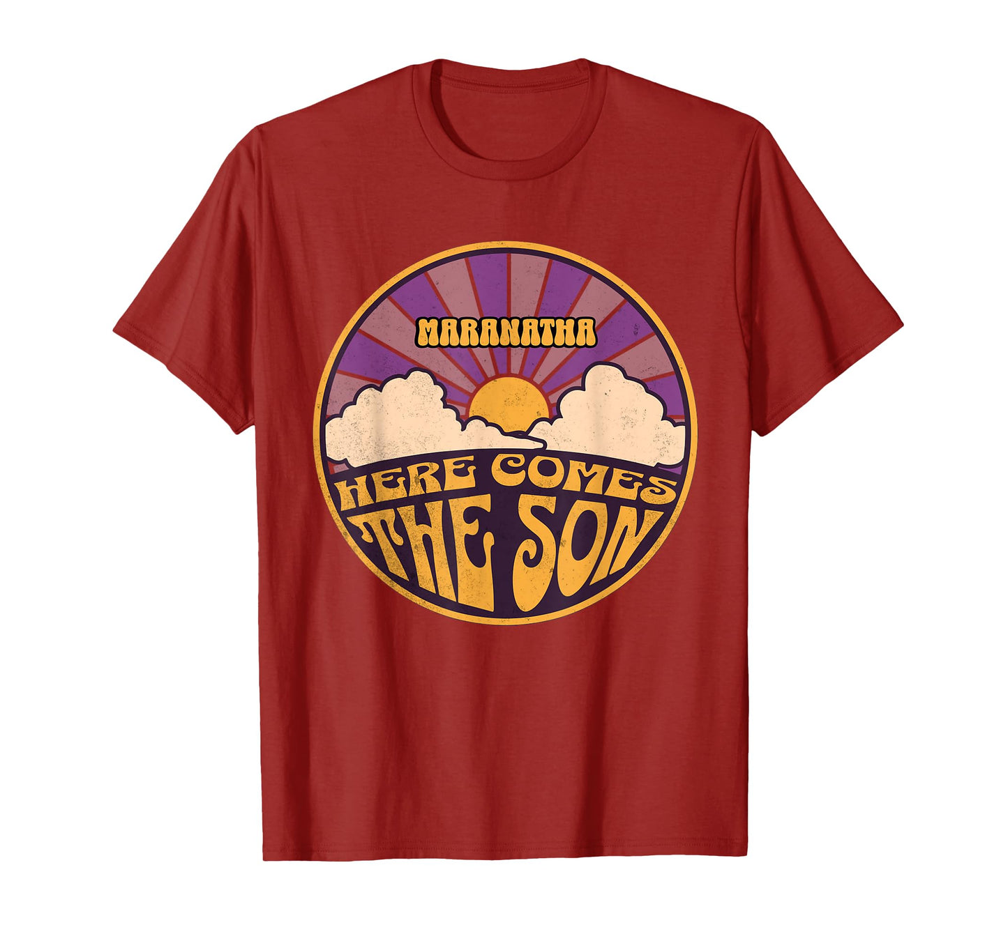 Beans Hot Tees Maranatha Here Comes The Son Jesus Revolution People Easter T-Shirt