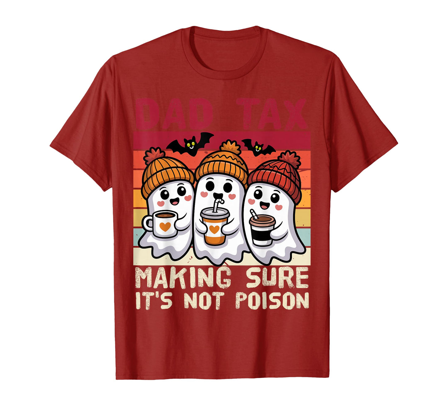 Funny Daddy Boo Halloween Family Matching Costume Ghost Dad T-Shirt