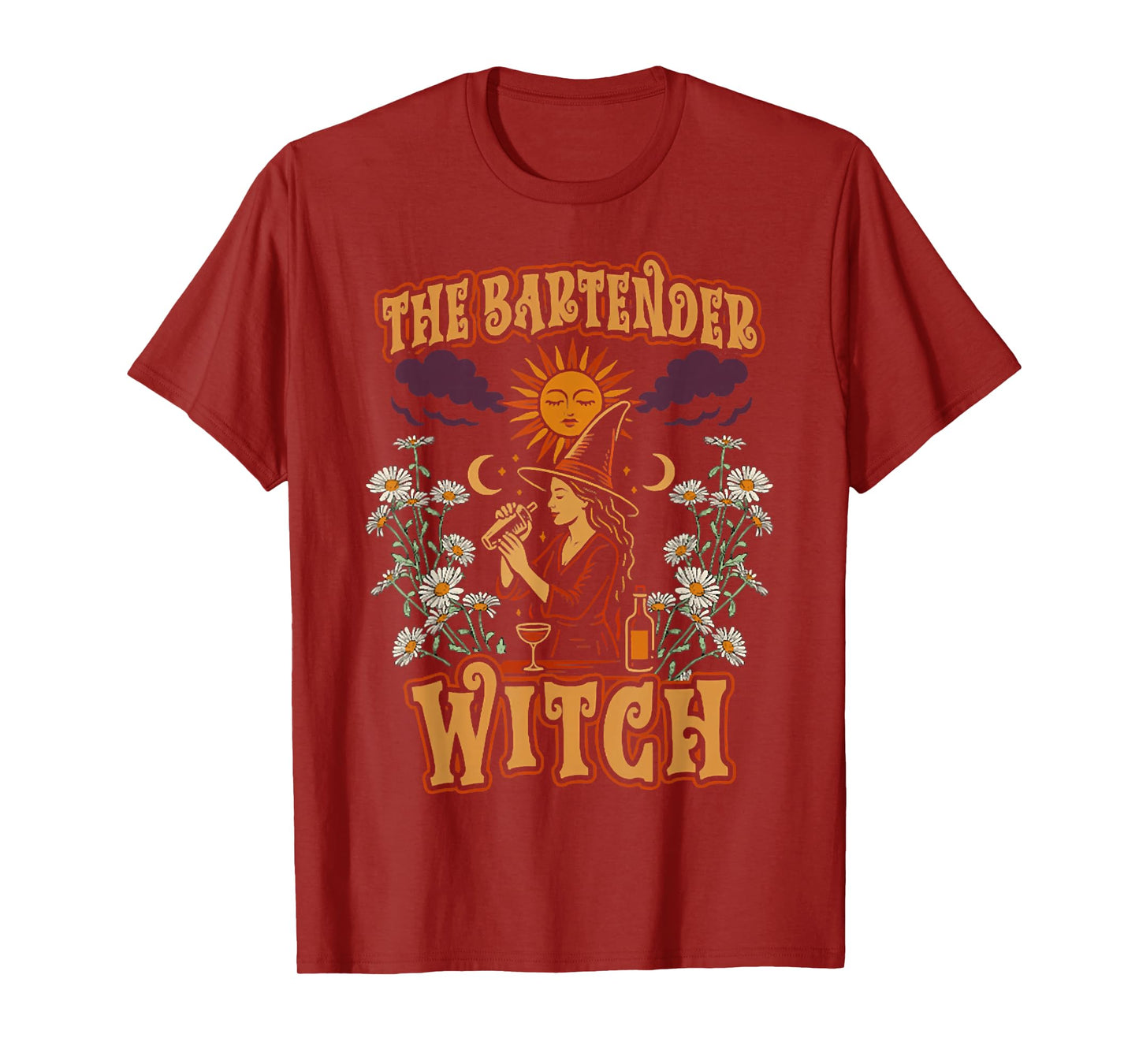 The Bartender Witch, Halloween Bartender, Spooky Season Tee T-Shirt