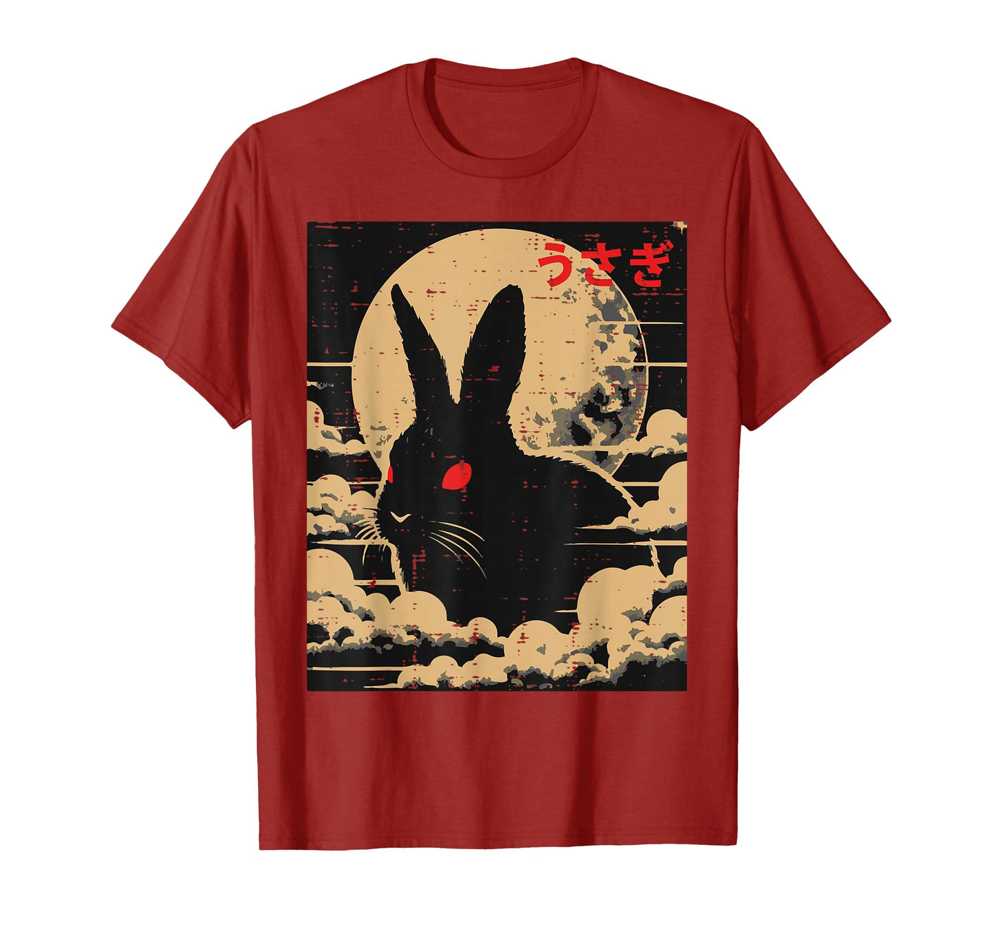 Moon Rabbit Usagi Japanese Folklore Ukiyo-e Men Women Kids T-Shirt