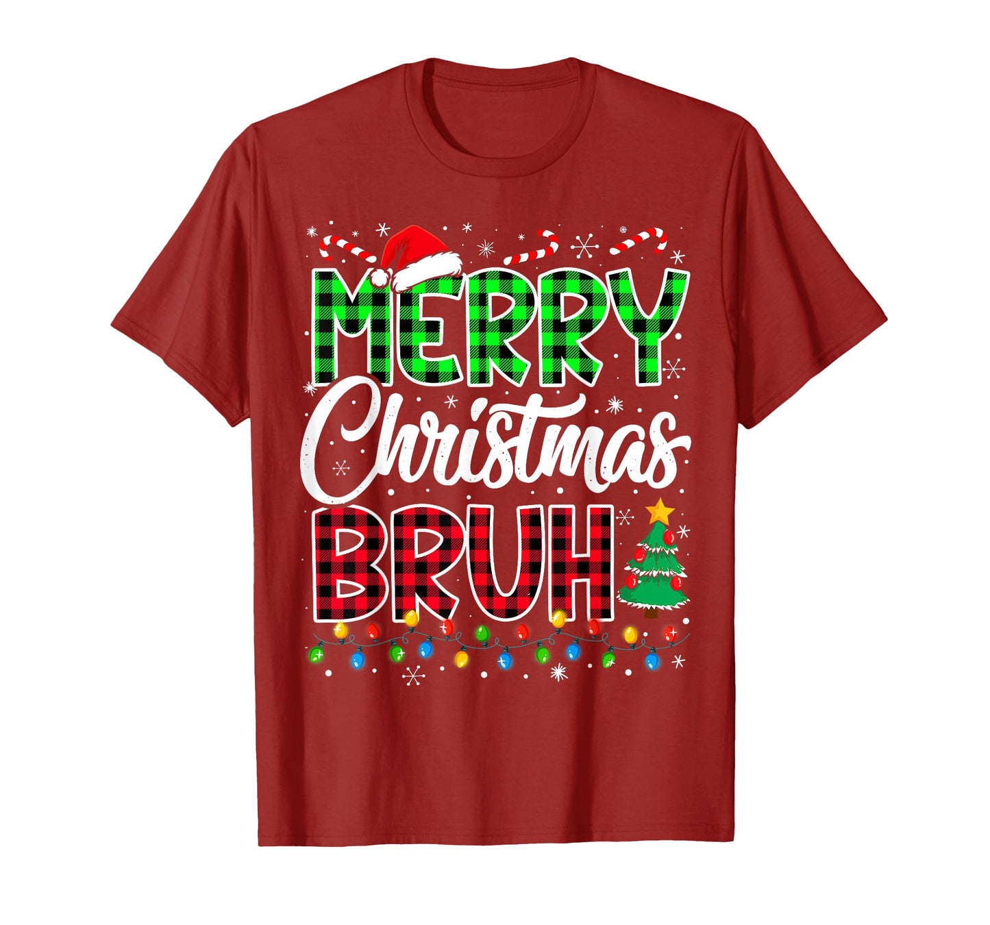 Bruh Christmas Kids Teens Boys Funny Christmas Humor Meme T-Shirt