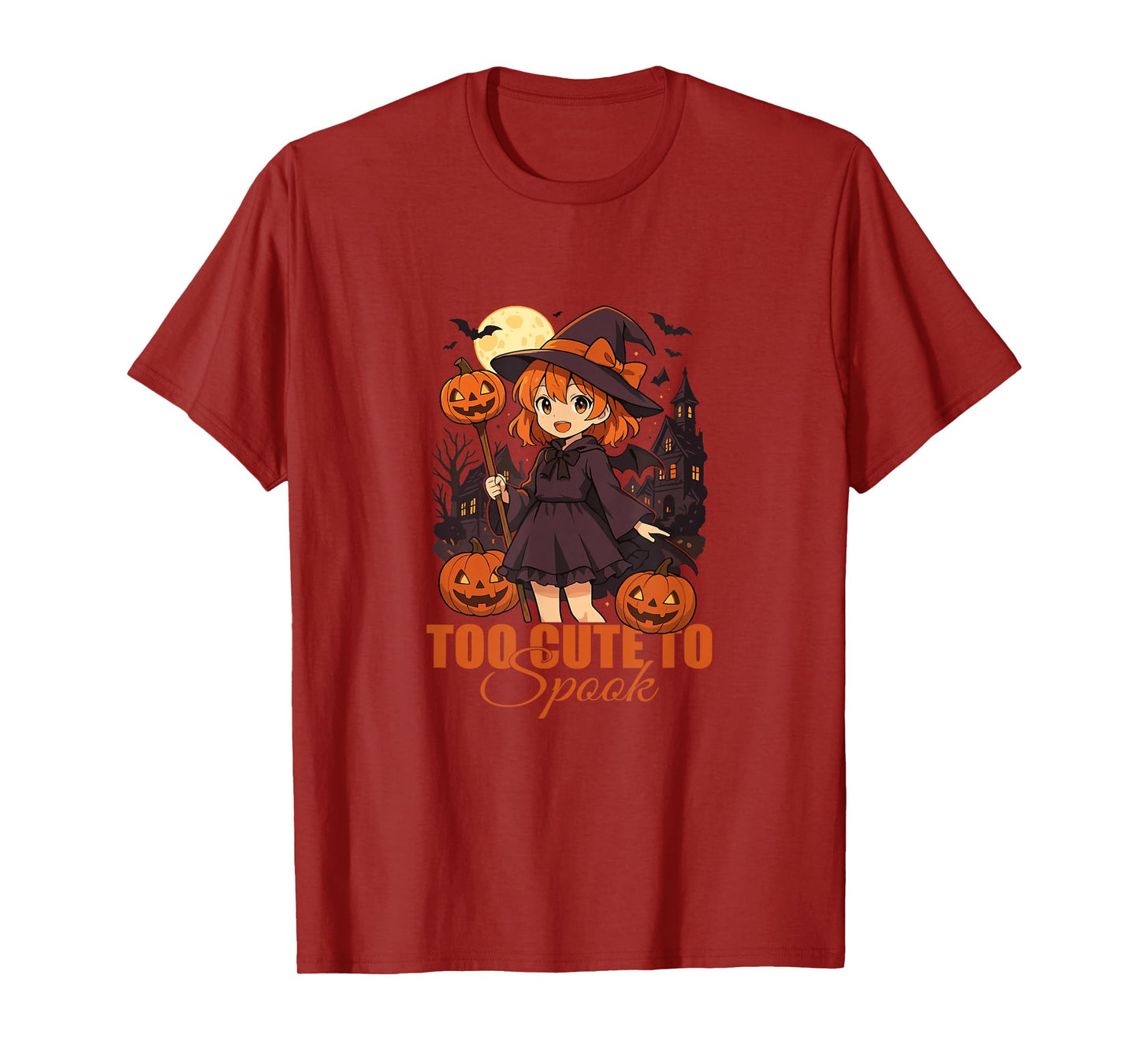 Too Cute Too spook Adorable Anime Witch T-Shirt