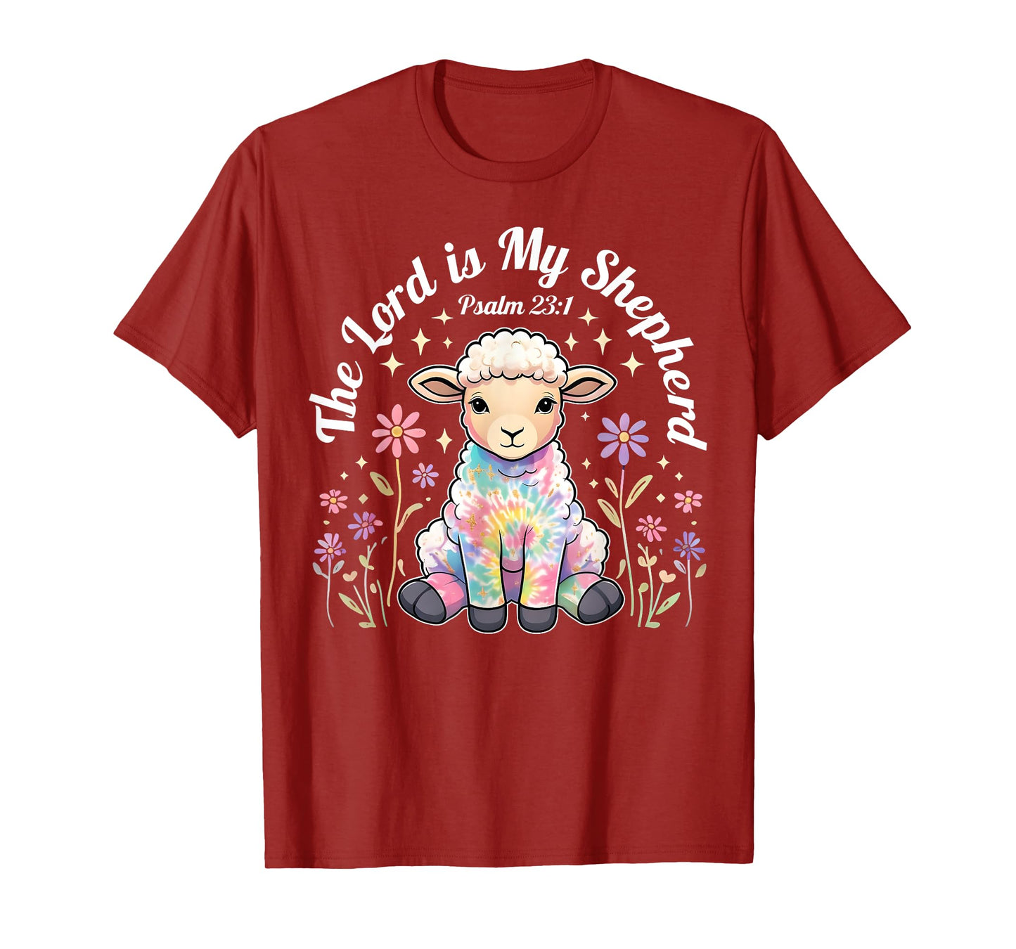 The Lord Is My Shepherd Easter Christian Faith Bible Verse T-Shirt