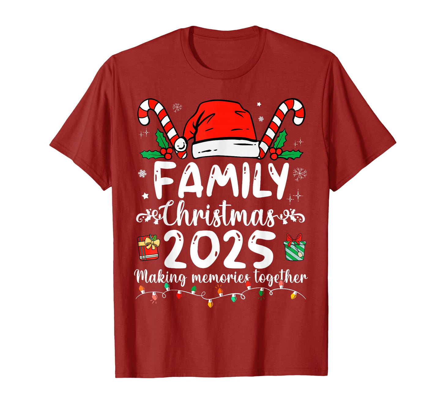 Family Christmas 2025 Making Memories Together Santa Holiday T-Shirt