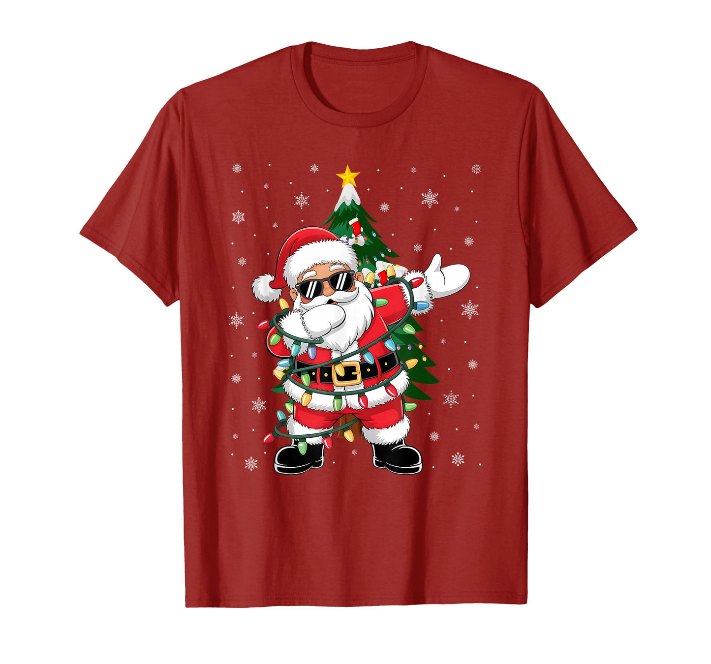 Dabbing Santa Claus Kids Boys Girls Cute Xmas Dab T-Shirt