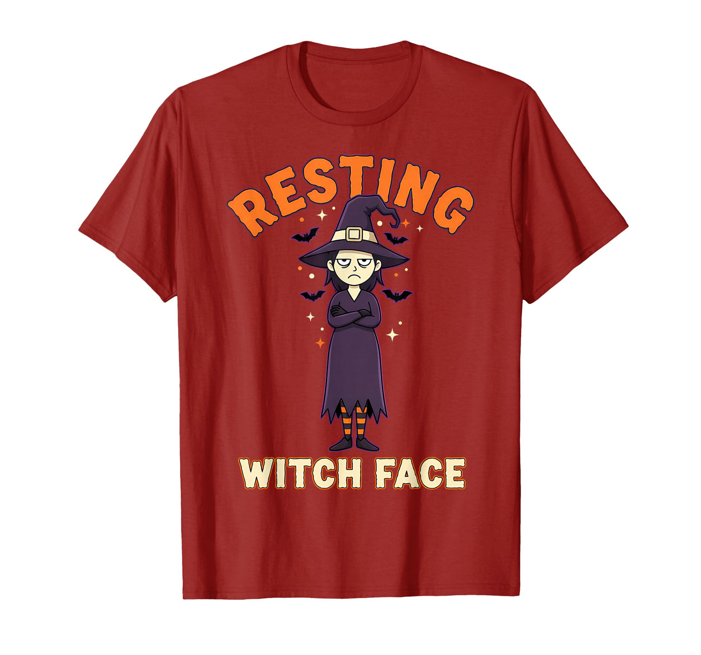 Resting Witch Face Funny Halloween Witch Spooky T-Shirt