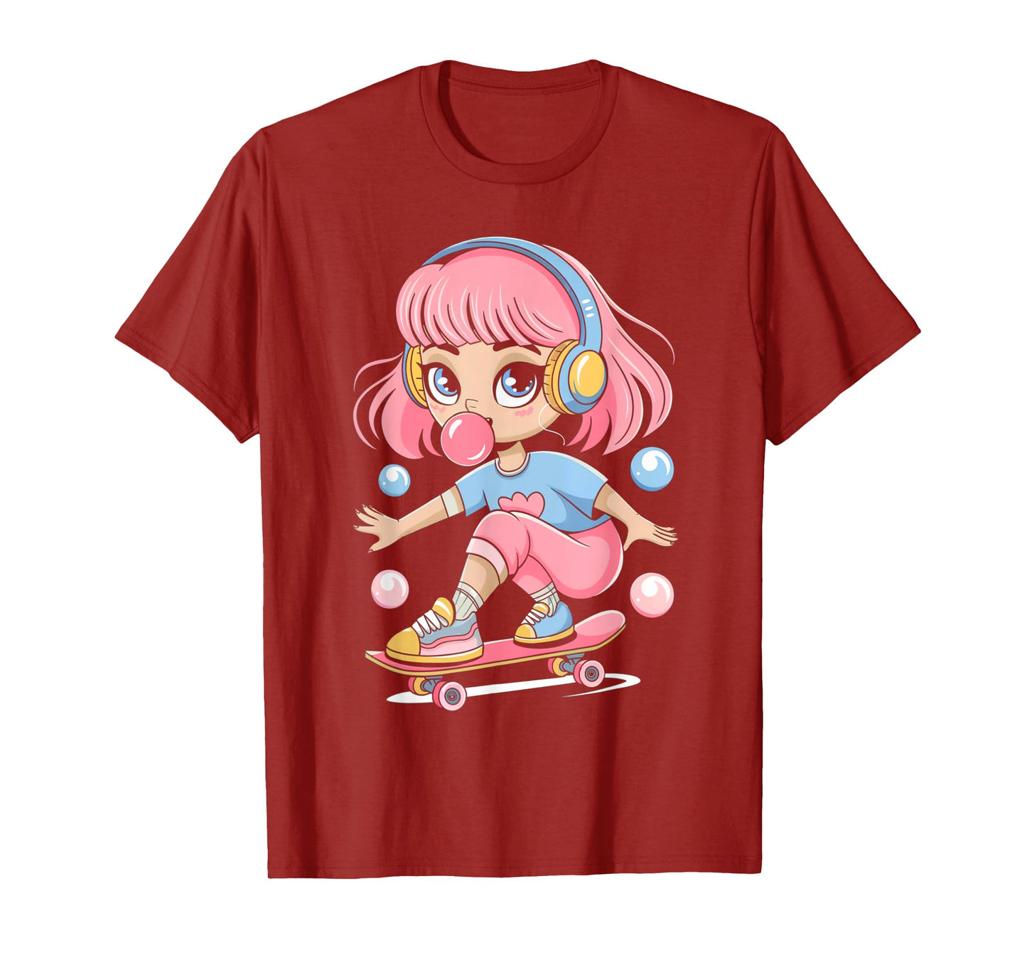 Skateboarding Girl Women Skateboard Skater Art Skateboarder T-Shirt