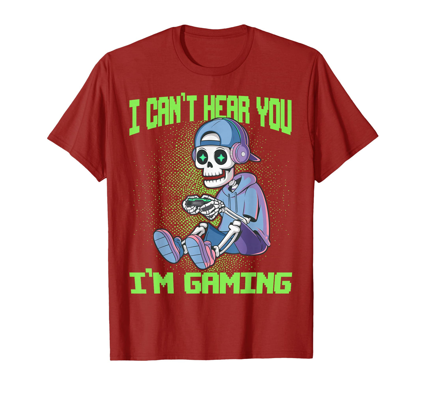 Gamer Skeleton Gaming Video Games T-Shirt