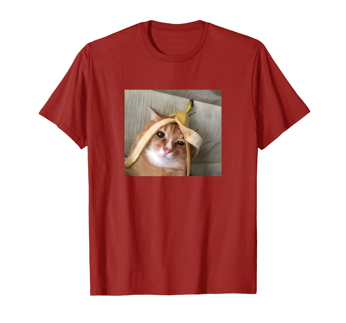 Funny Cat Banana Head Bored Kitten Meme T-Shirt