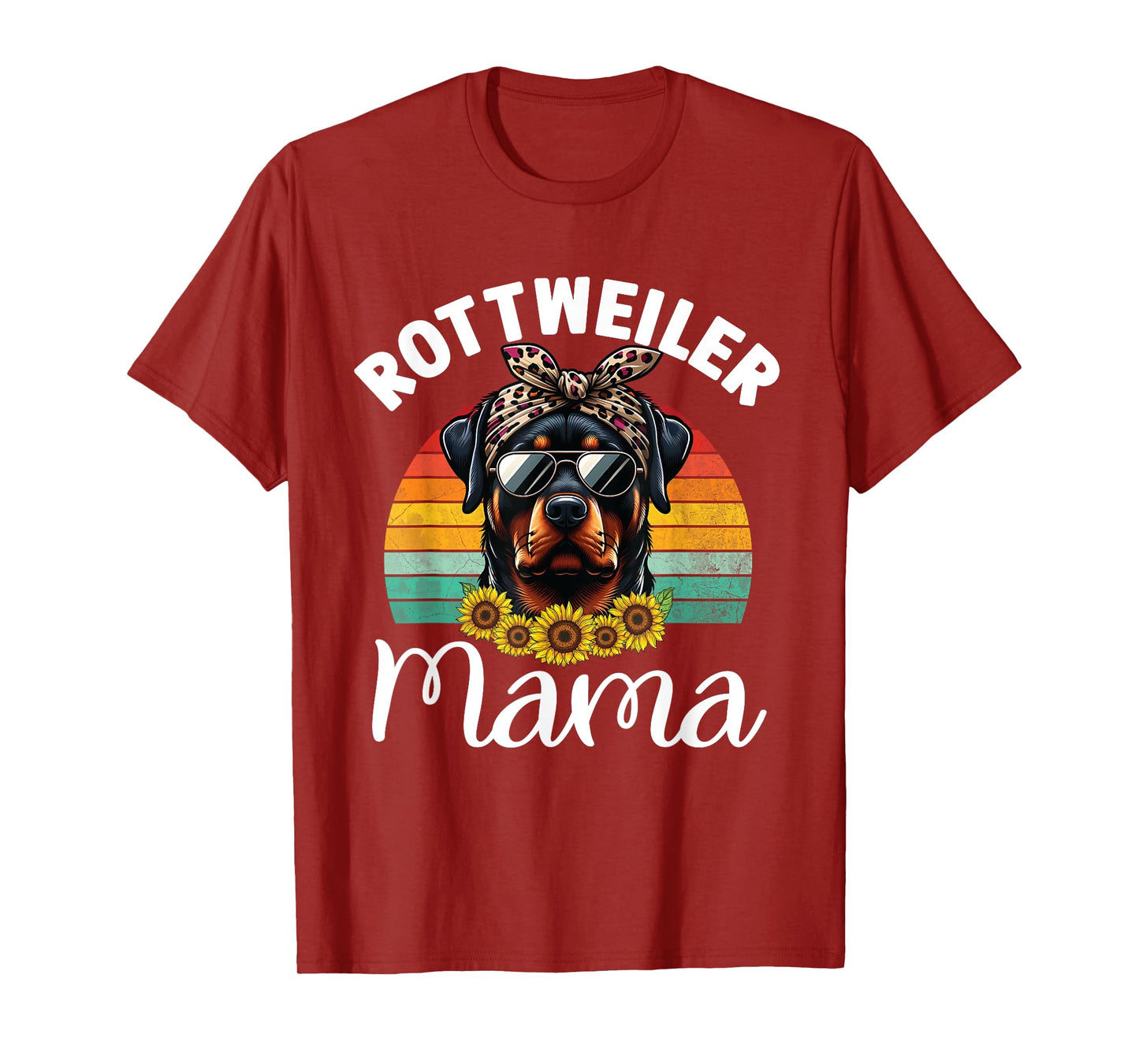 Rottweiler Mom Dog Lovers Rottie Mama Puppy Mother's Day Men Women Girls Kids T-Shirt