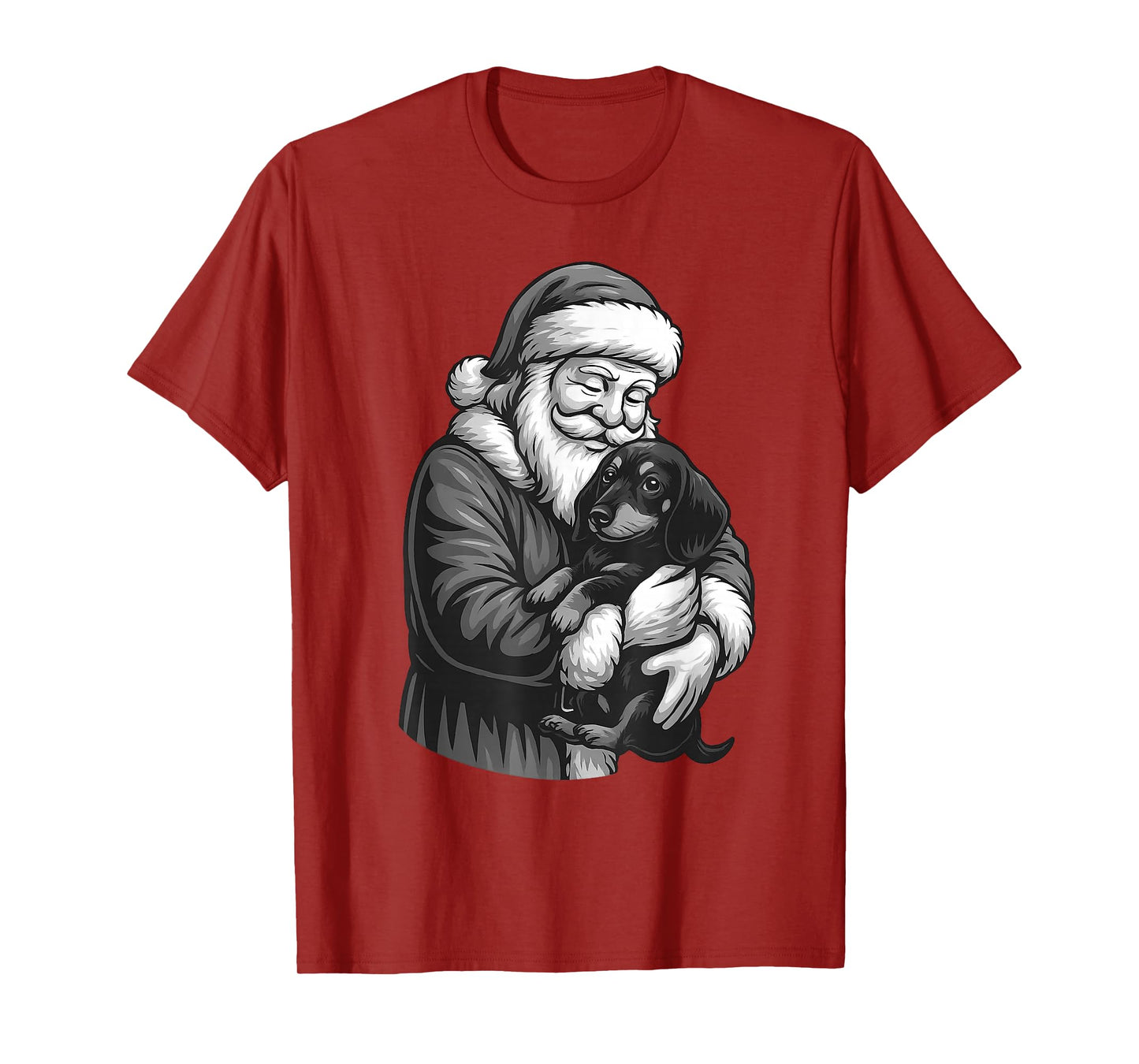 Dachshund Santa Claus Christmas Dog Lover T-Shirt