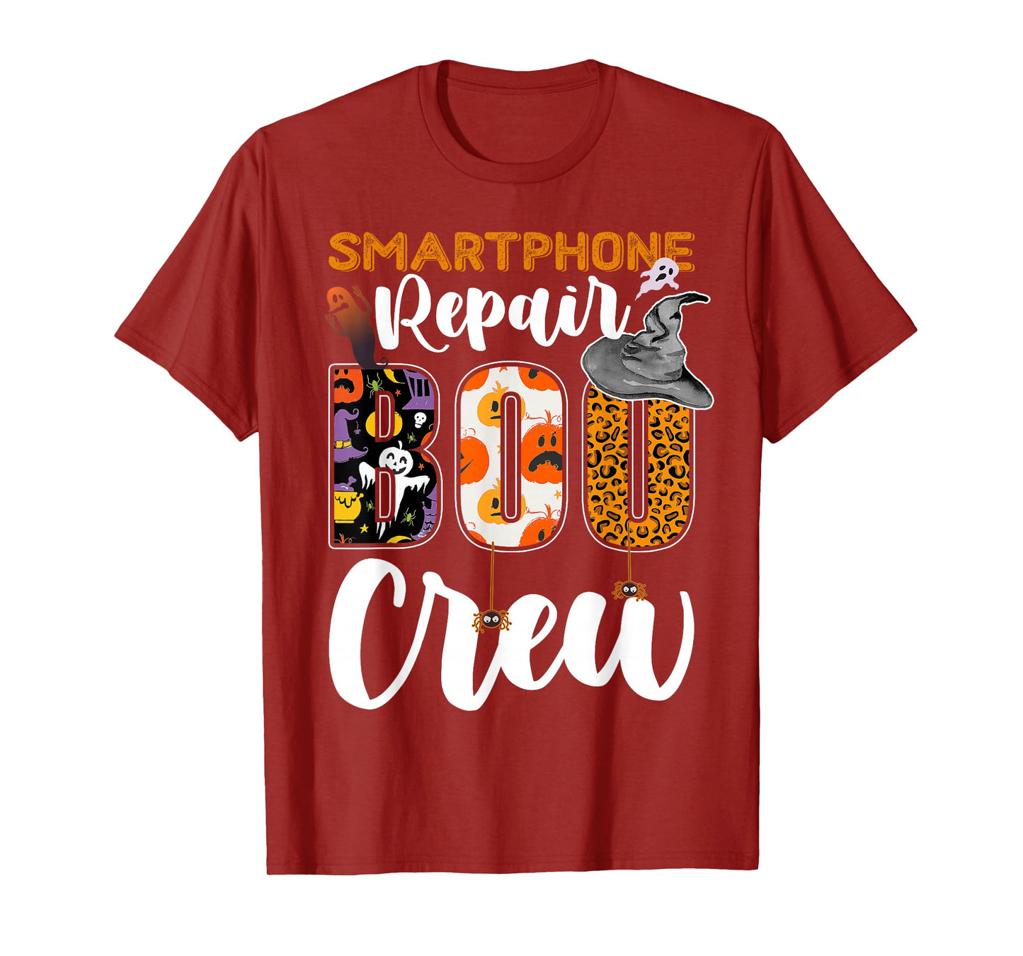 Smartphone Repair Boo Crew Halloween Match Technician T-Shirt