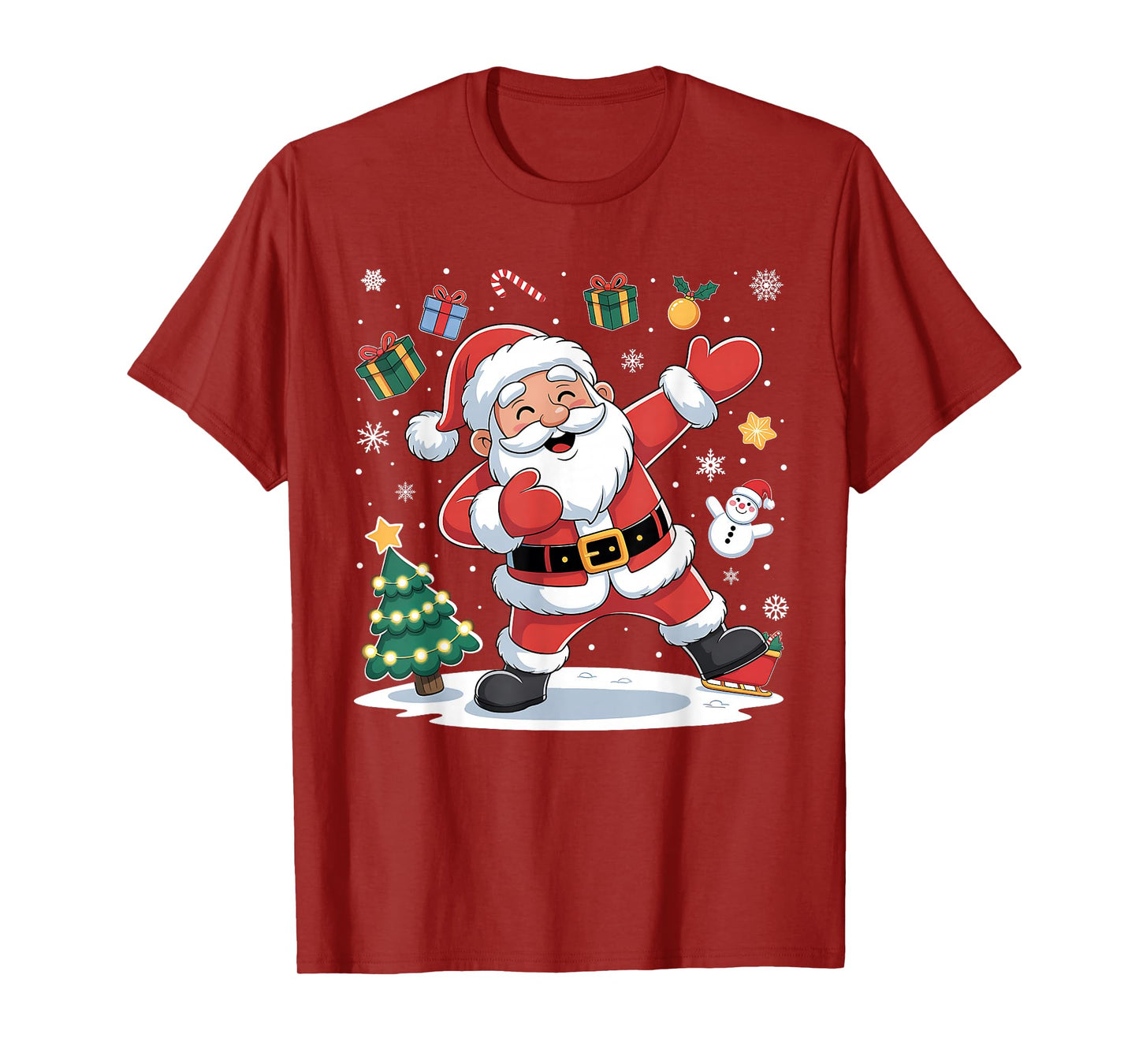 Dabbing Santa Claus Christmas Holiday Boys Kids Dab Xmas T-Shirt