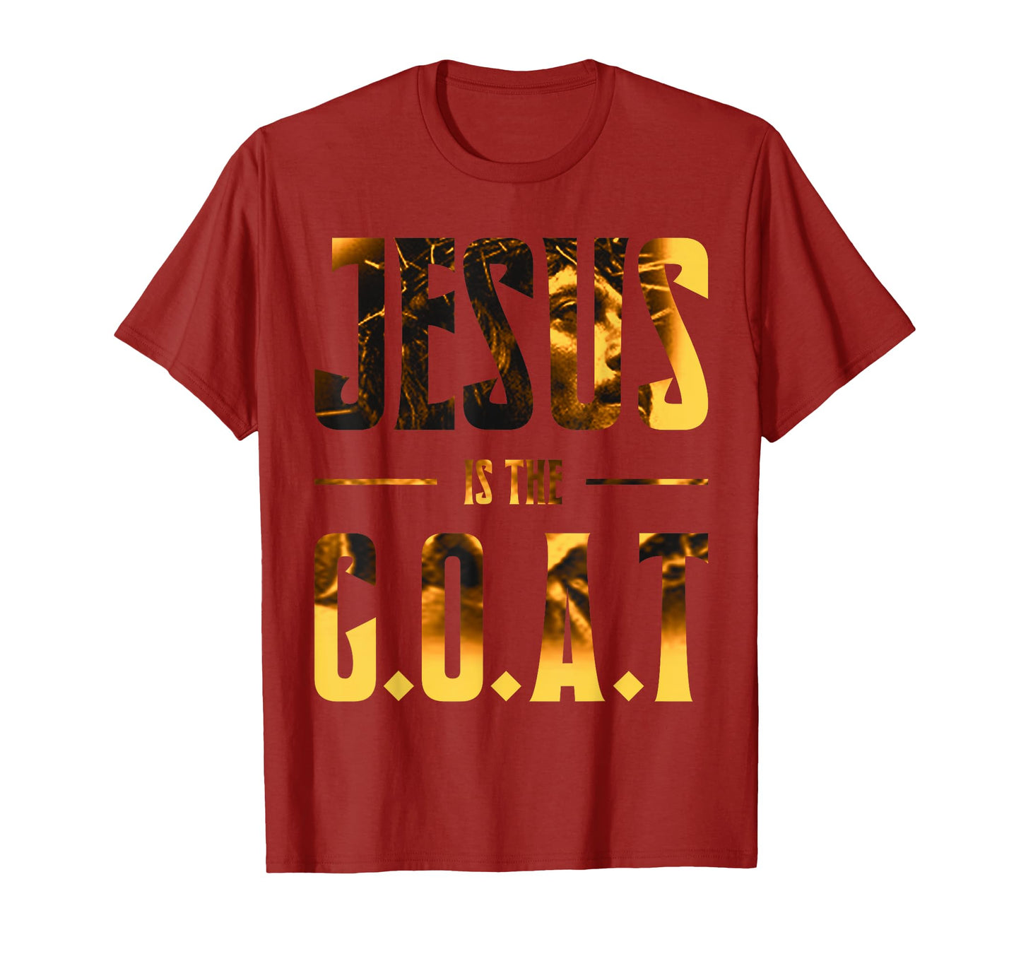 Jesus Is The G.O.A.T Inspirational Christian Graphic T-Shirt