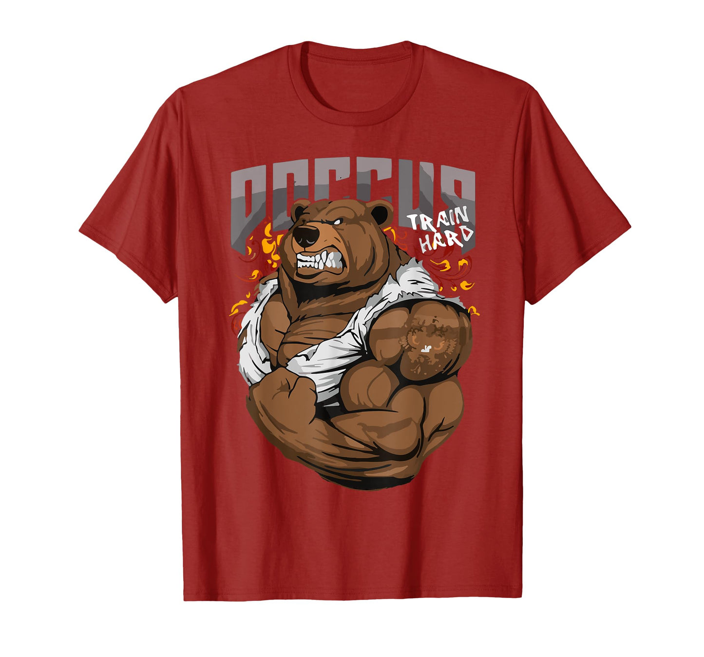 Russian Bear Gym Strong Bear Animal Russia National Animal T-Shirt