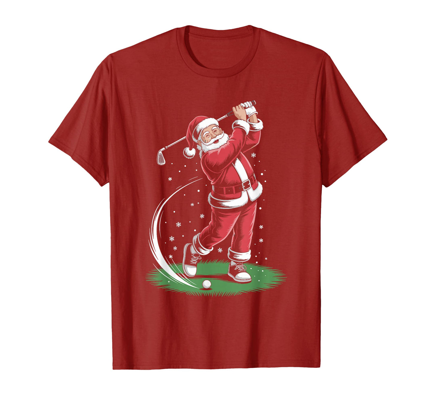 Santa Claus Golf Player Christmas Golfer Xmas Golfing T-Shirt