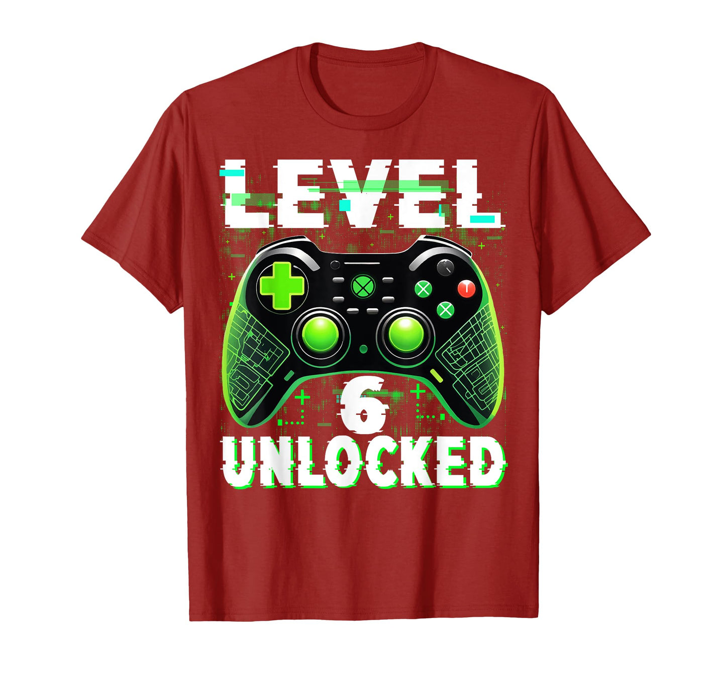 Level 6 Unlocked Shirt Funny Video Gamer Geek 6th Birthday T-Shirt
