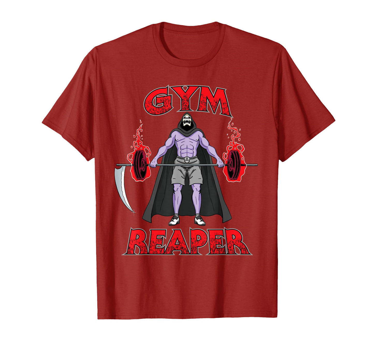 Gym Reaper - Swole Grim Reaper Halloween Gym Lifting Workout T-Shirt
