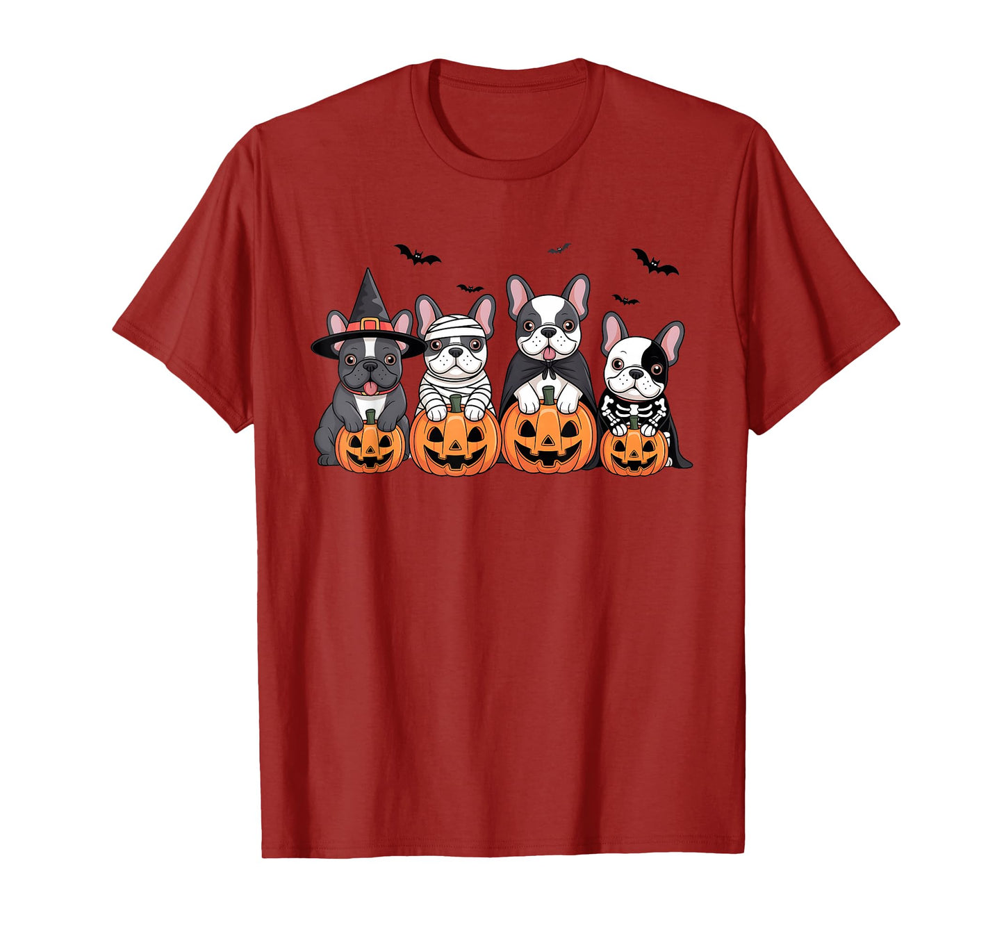 French Bulldog Halloween French Bulldog Witch Dog Mom T-Shirt
