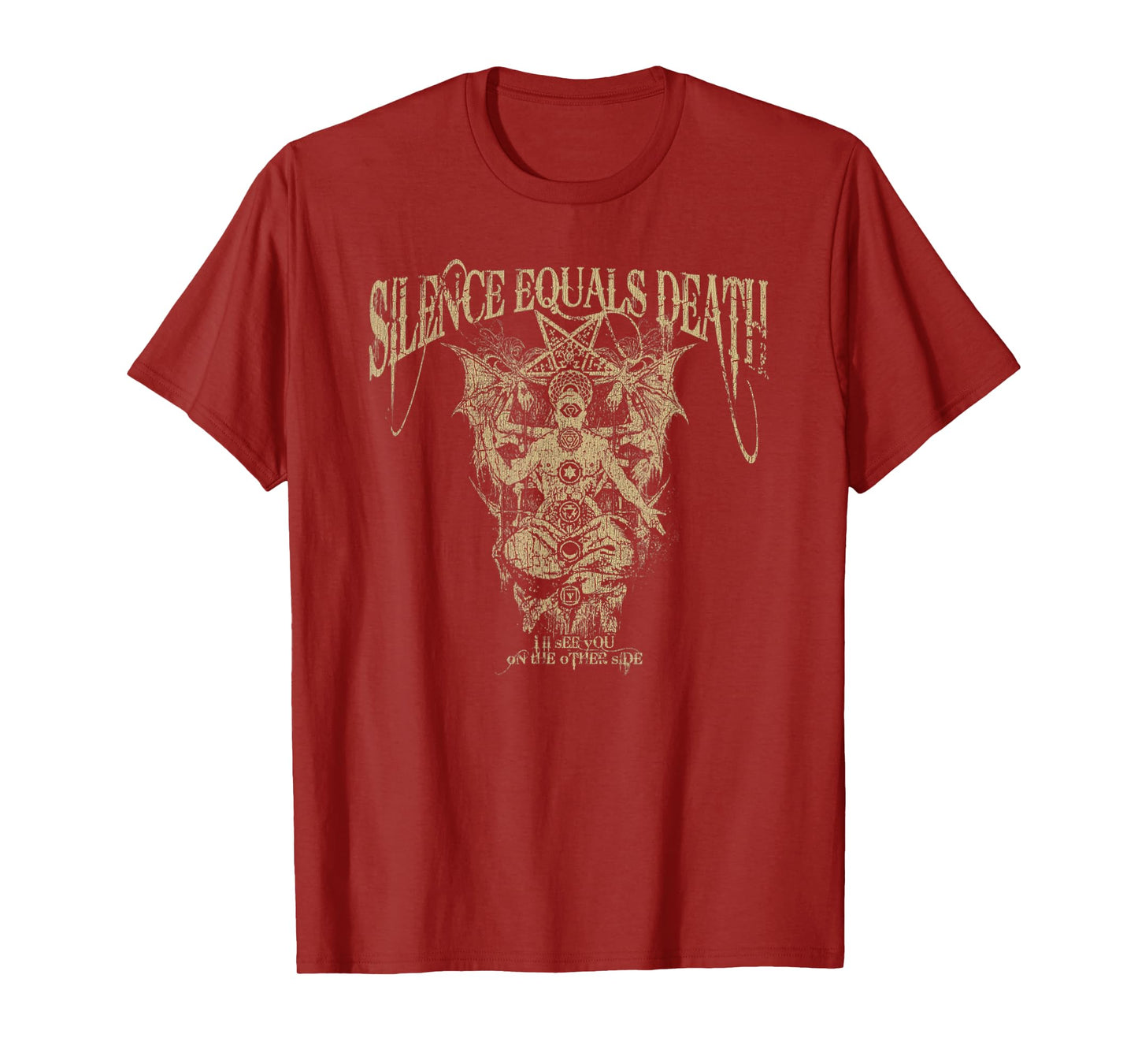 Vintage Silence Equals Death Sanity Assassin Tee T-Shirt
